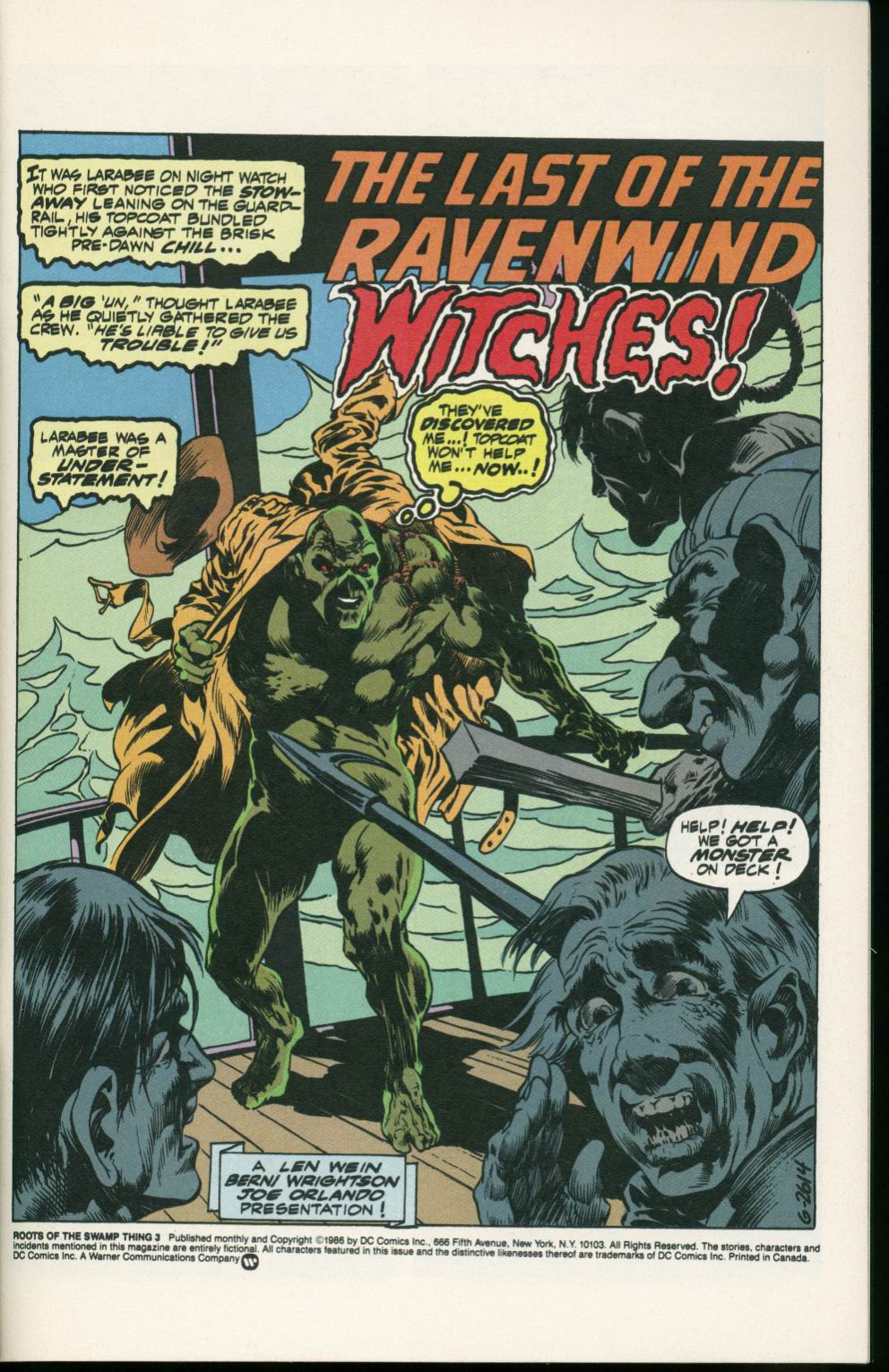 Read online Roots of the Swamp Thing comic -  Issue #3 - 3