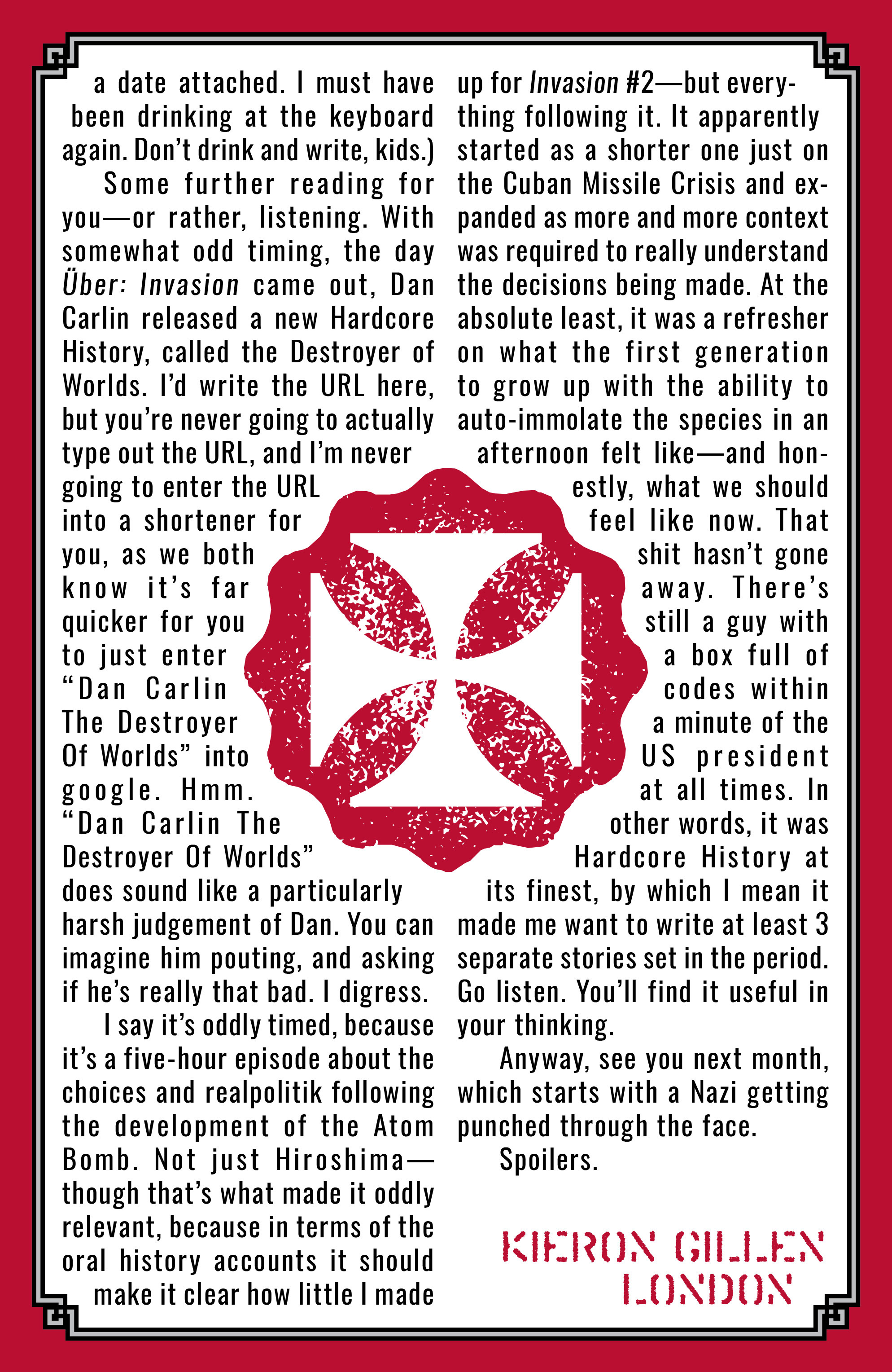 Read online Uber: Invasion comic -  Issue #4 - 26