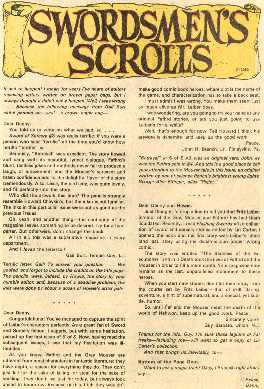 Read online Sword of Sorcery (1973) comic -  Issue #5 - 32