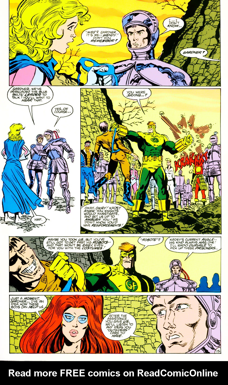 Read online The Outsiders (1985) comic -  Issue #27 - 16