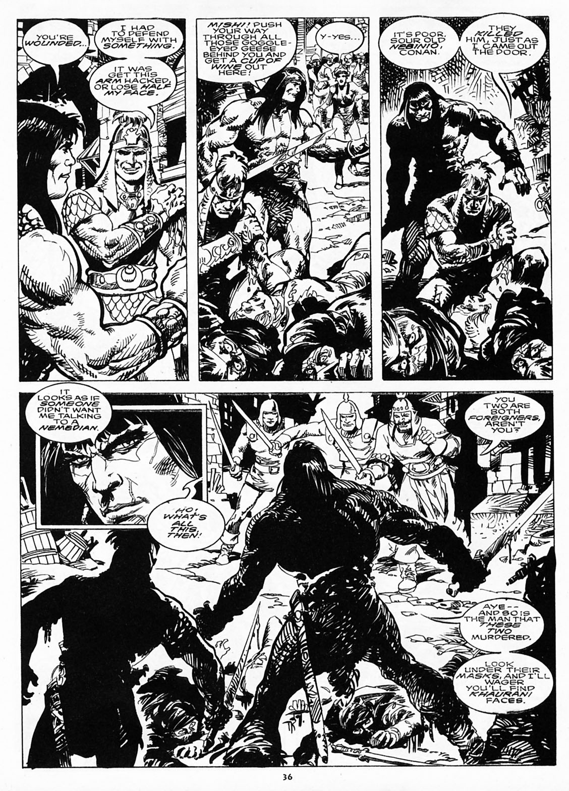 Read online The Savage Sword Of Conan comic -  Issue #218 - 34