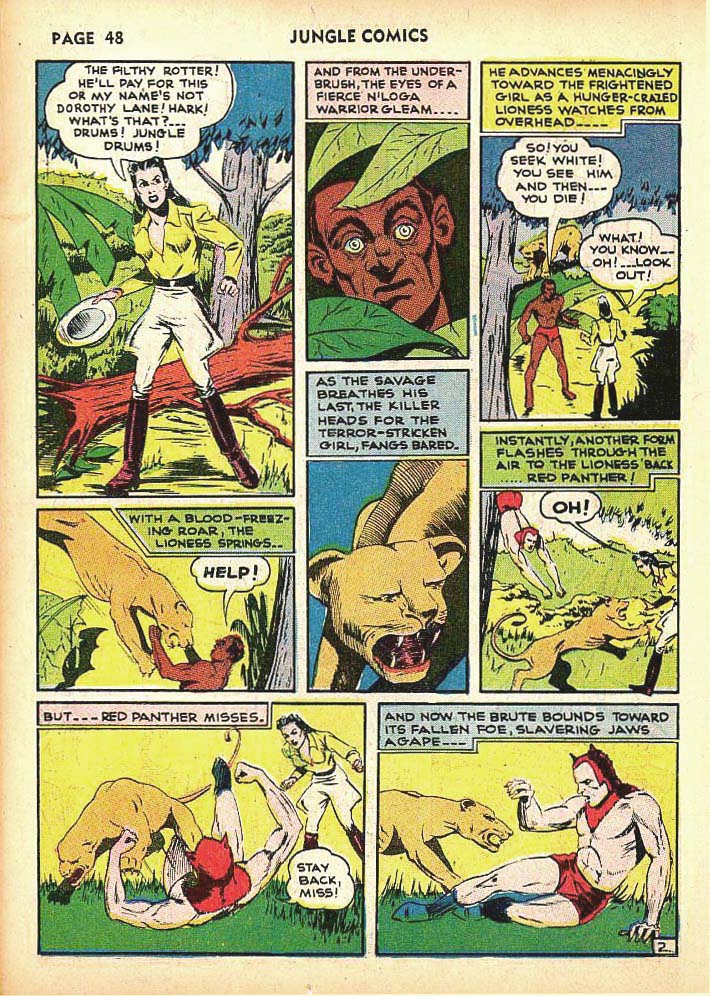 Read online Jungle Comics comic -  Issue #25 - 50