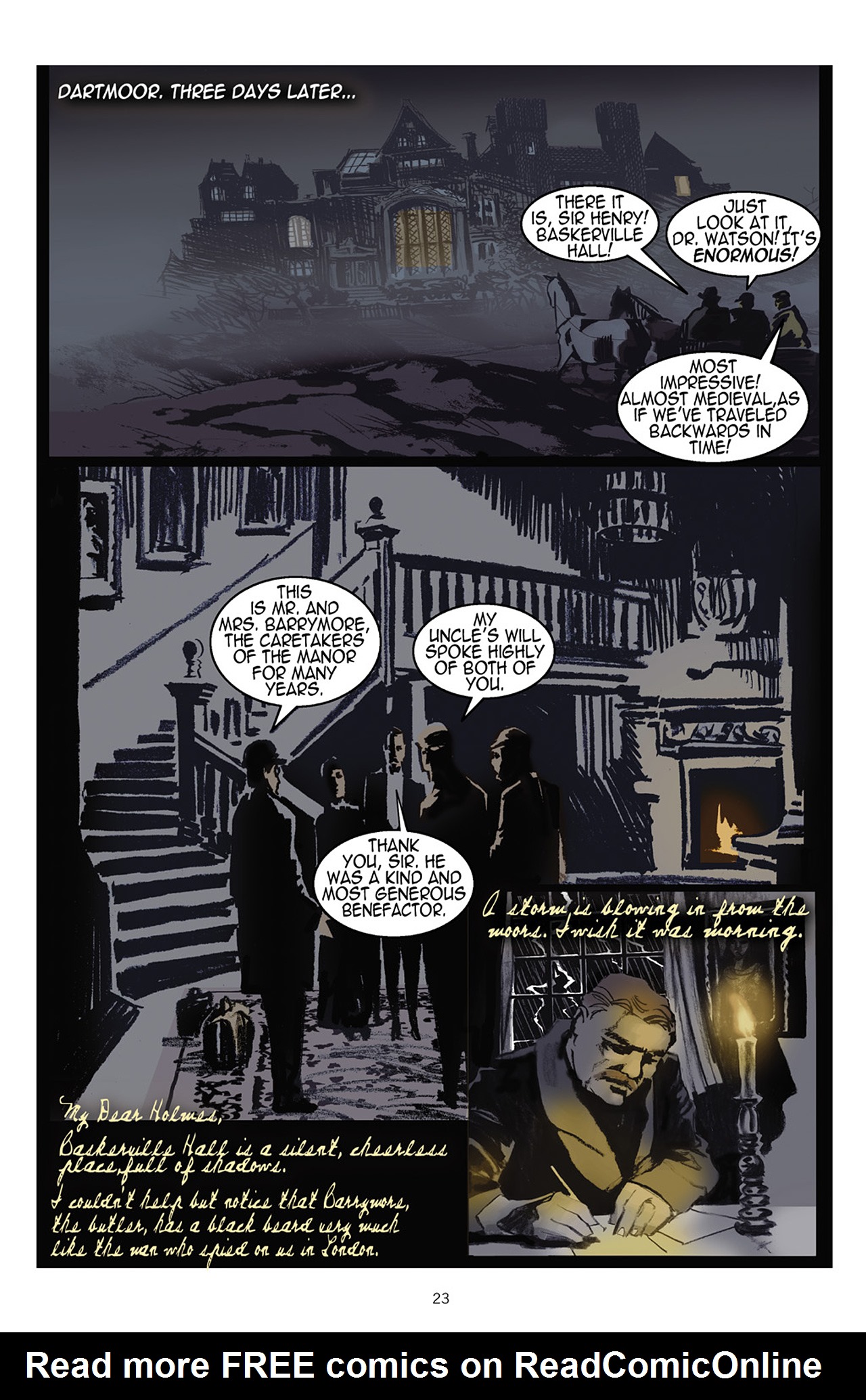 Read online The Hound of the Baskervilles comic -  Issue # TPB - 24