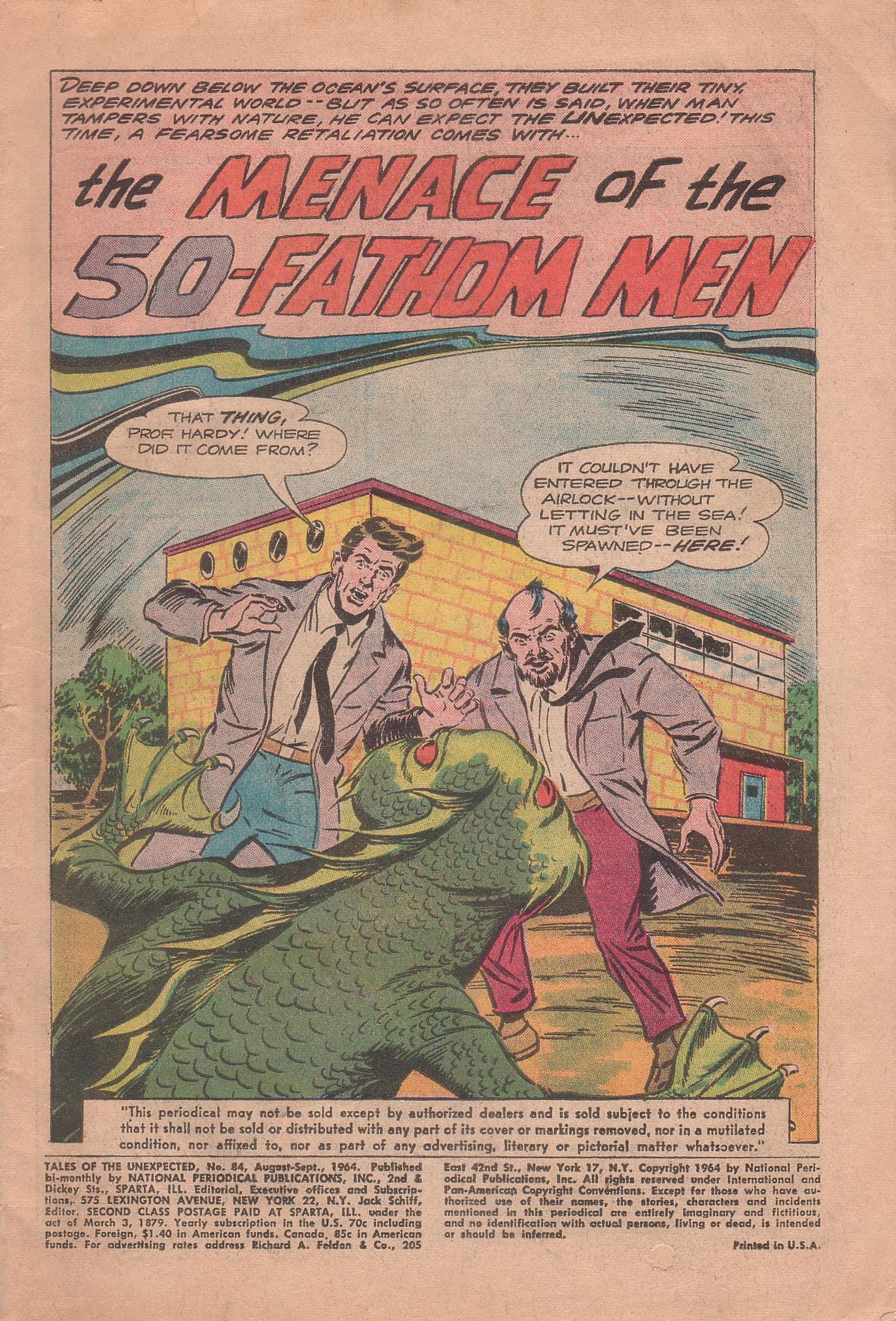 Read online Tales of the Unexpected comic -  Issue #84 - 3