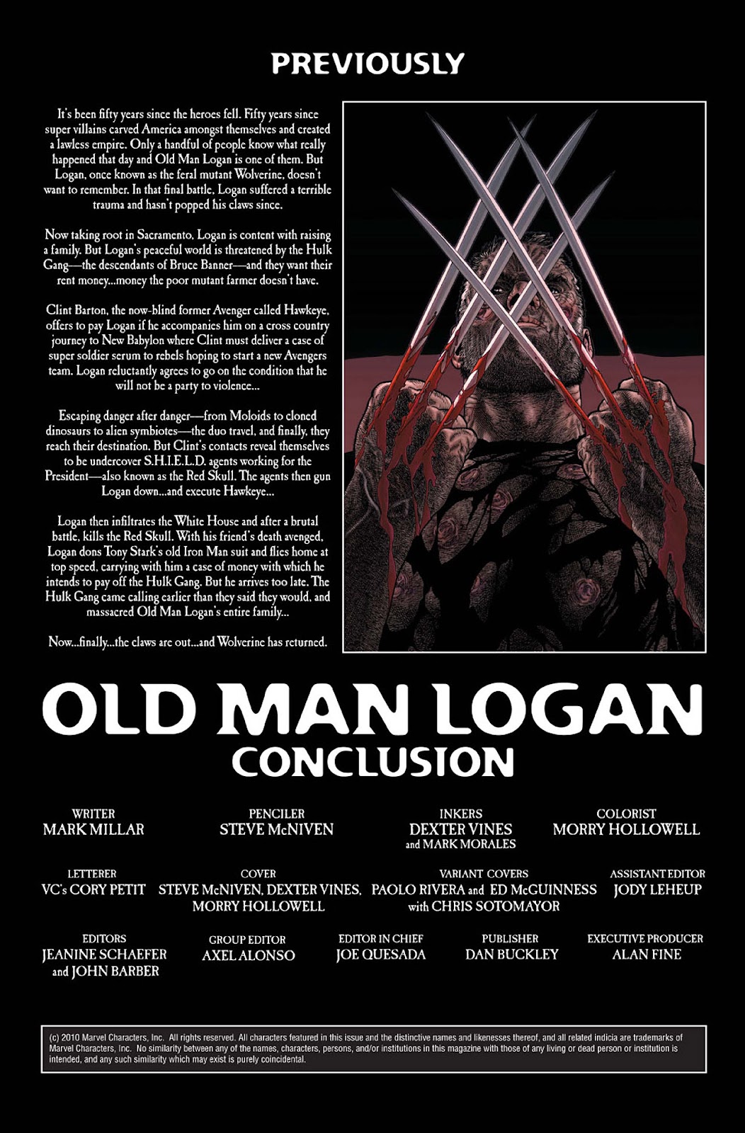 Wolverine: Old Man Logan issue Full - Page 166