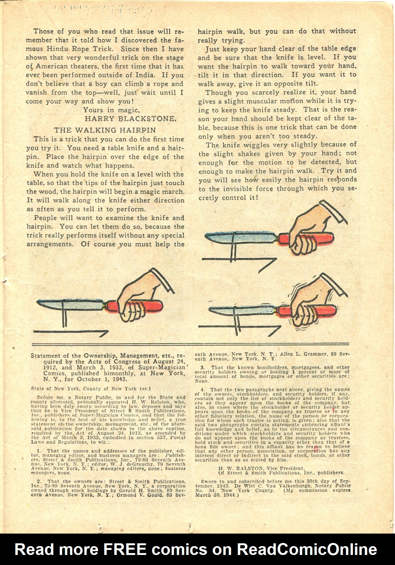 Read online Super-Magician Comics comic -  Issue #21 - 29