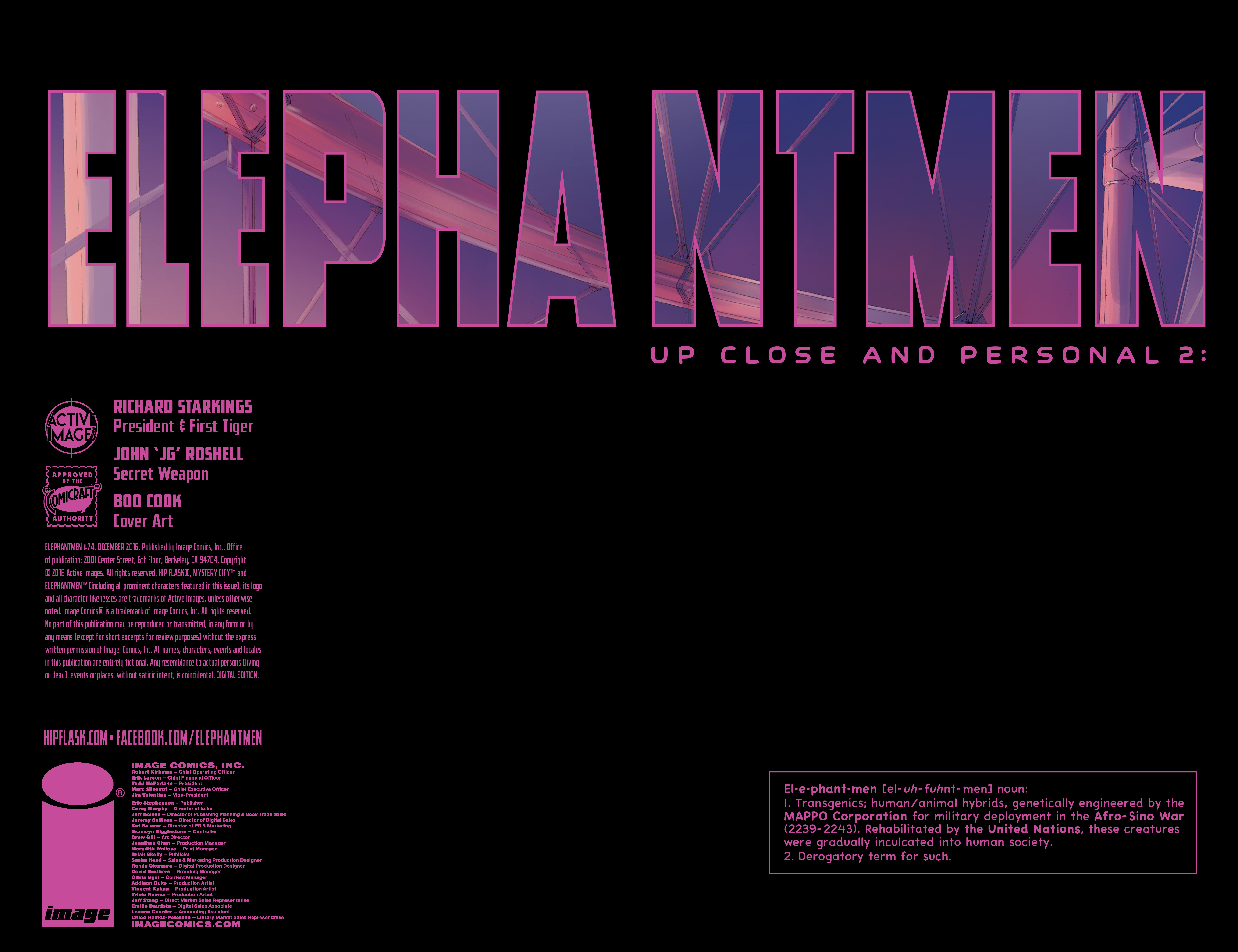 Read online Elephantmen comic -  Issue #74 - 2