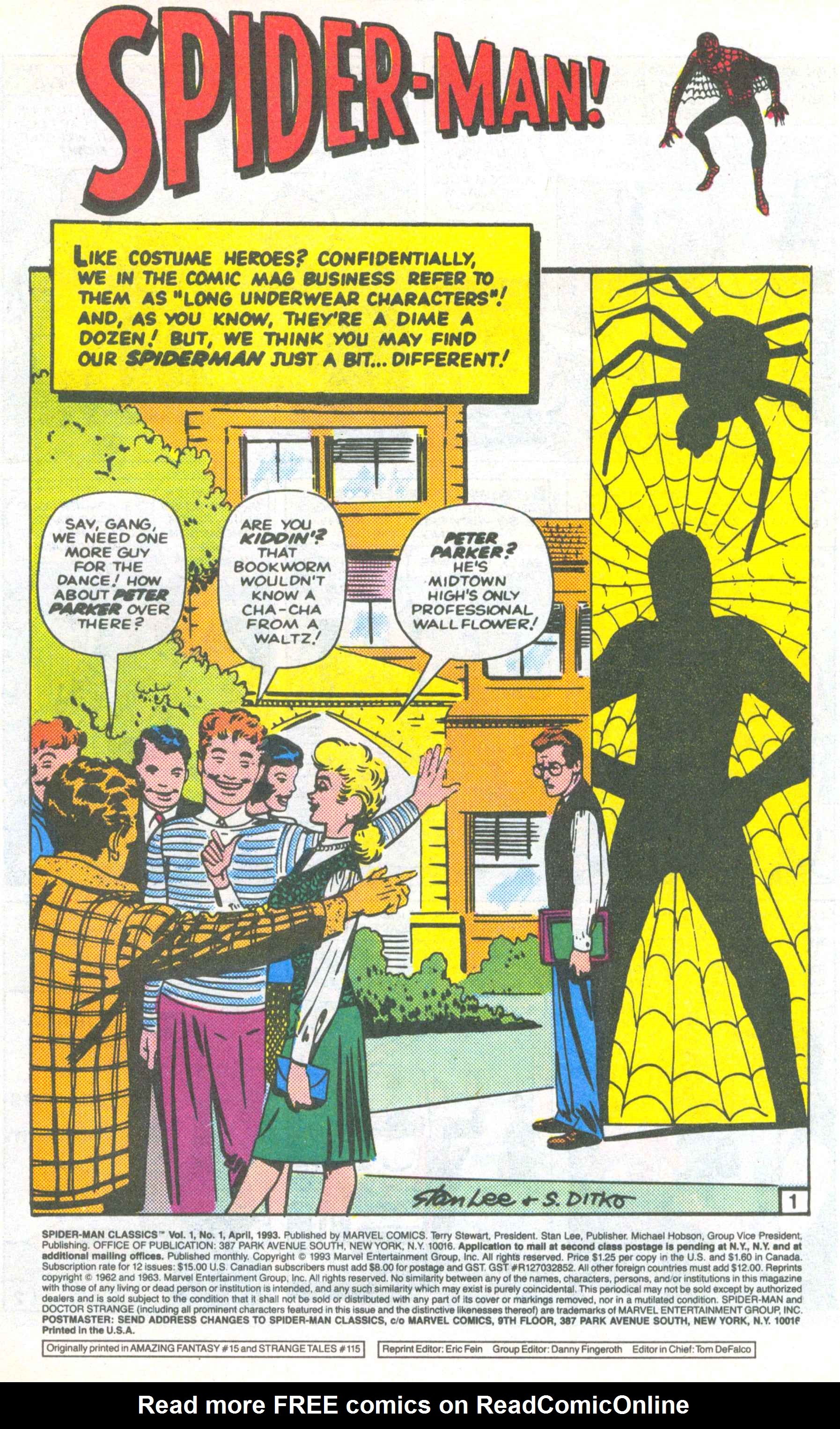 Read online Spider-Man Classics comic -  Issue #1 - 2