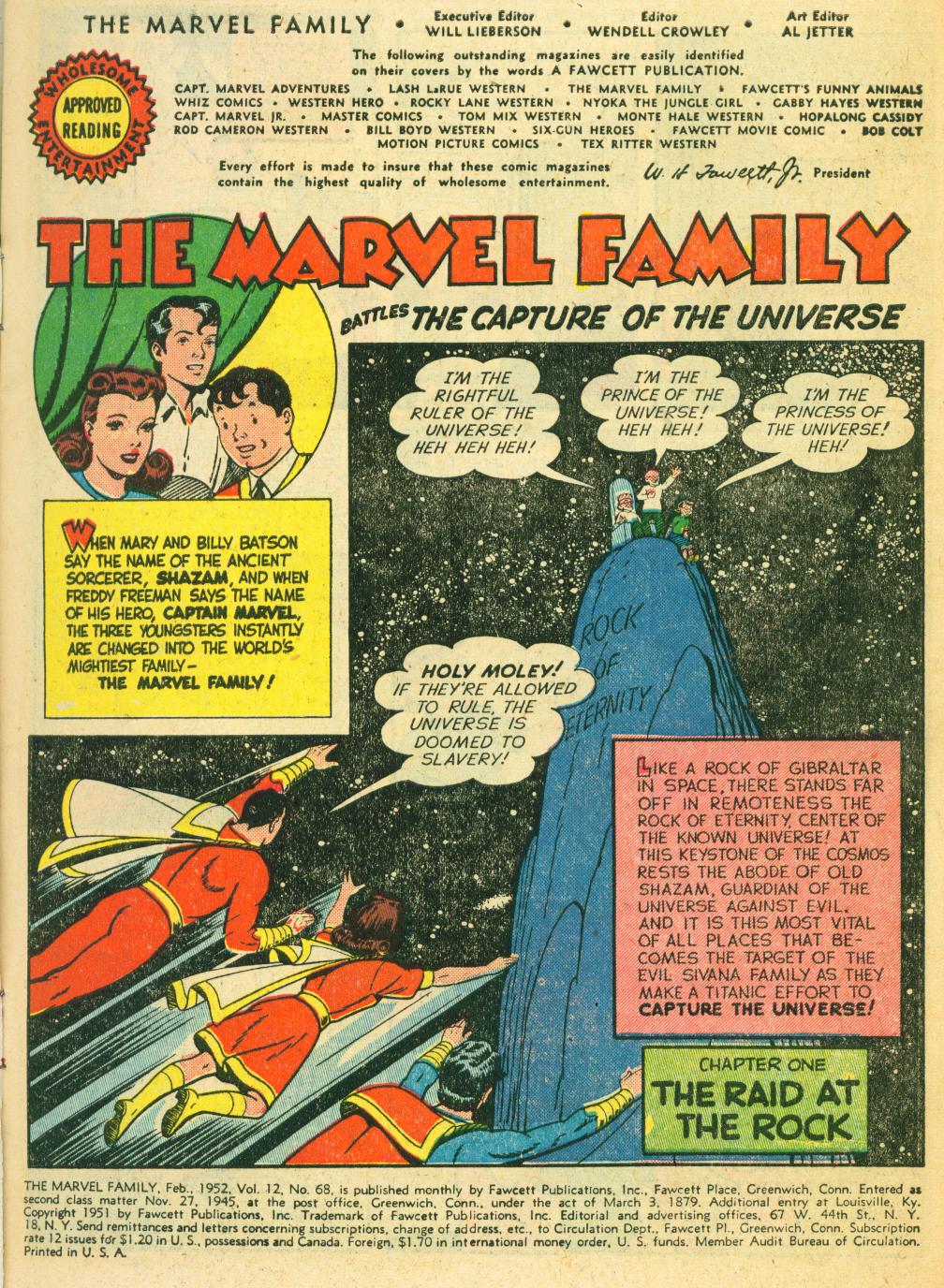 Read online The Marvel Family comic -  Issue #68 - 3