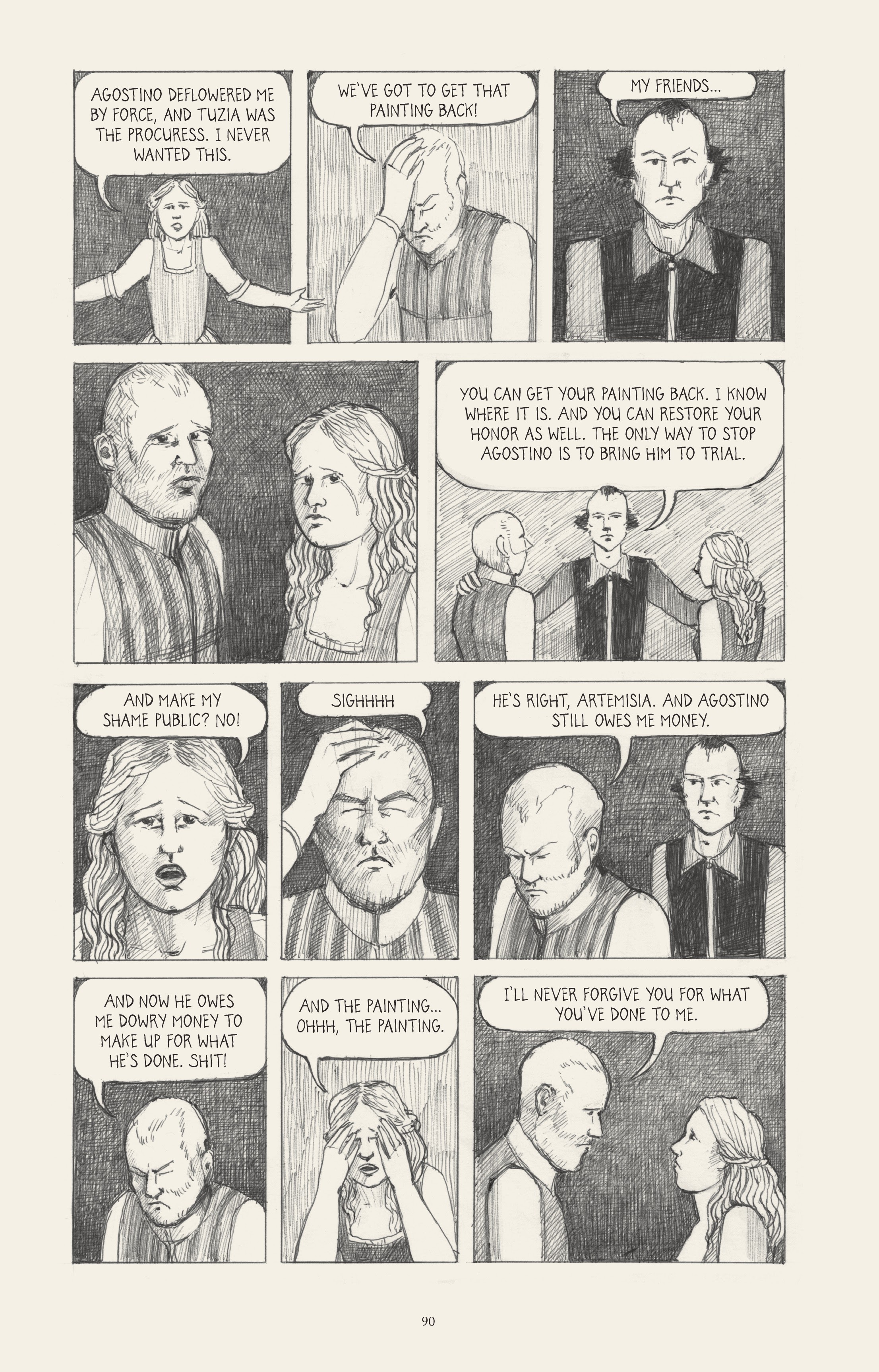 Read online I Know What I Am: The Life and Times of Artemisia Gentileschi comic -  Issue # TPB (Part 1) - 98