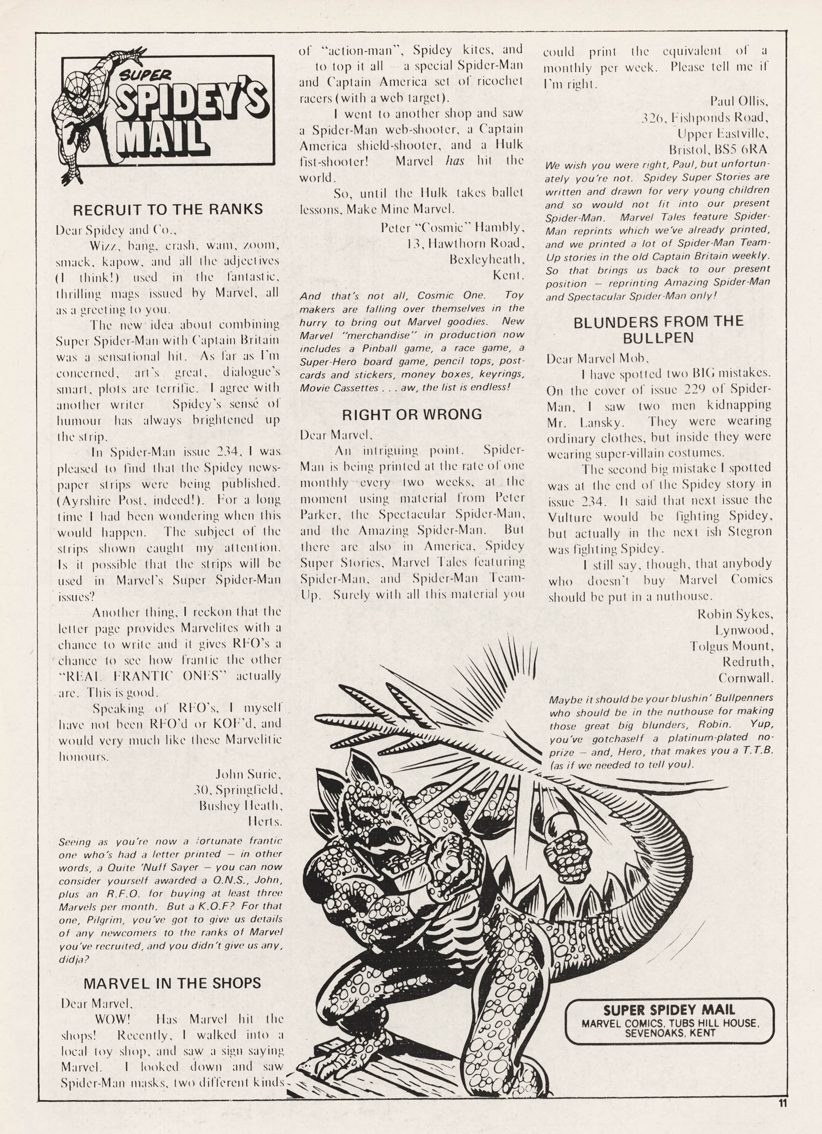 Read online Super Spider-Man and Captain Britain comic -  Issue #244 - 11