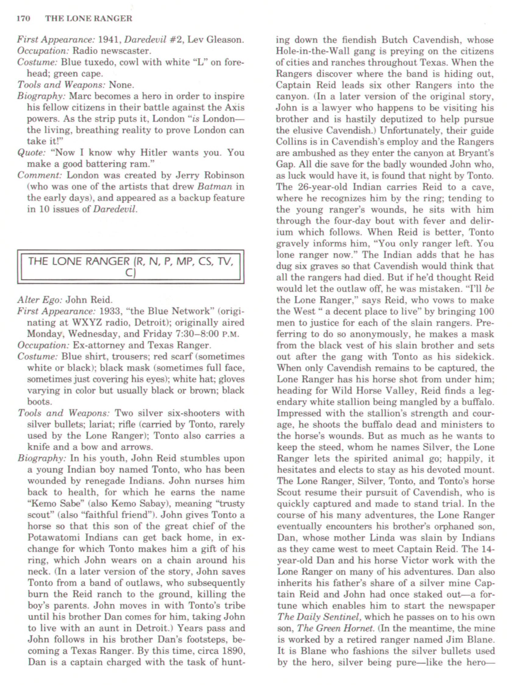 Read online The Encyclopedia of Superheroes comic -  Issue # TPB (Part 2) - 97