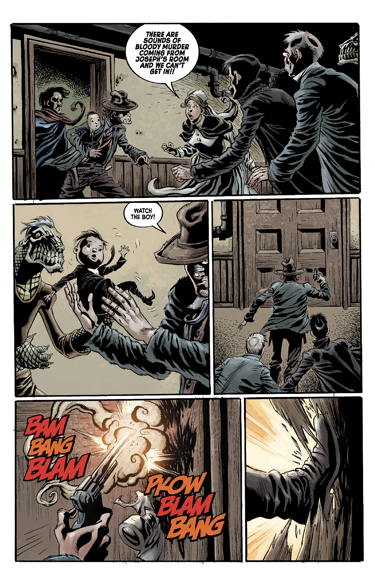 Read online Billy the Kid's Old Timey Oddities and the Ghastly Fiend of London comic -  Issue #4 - 9