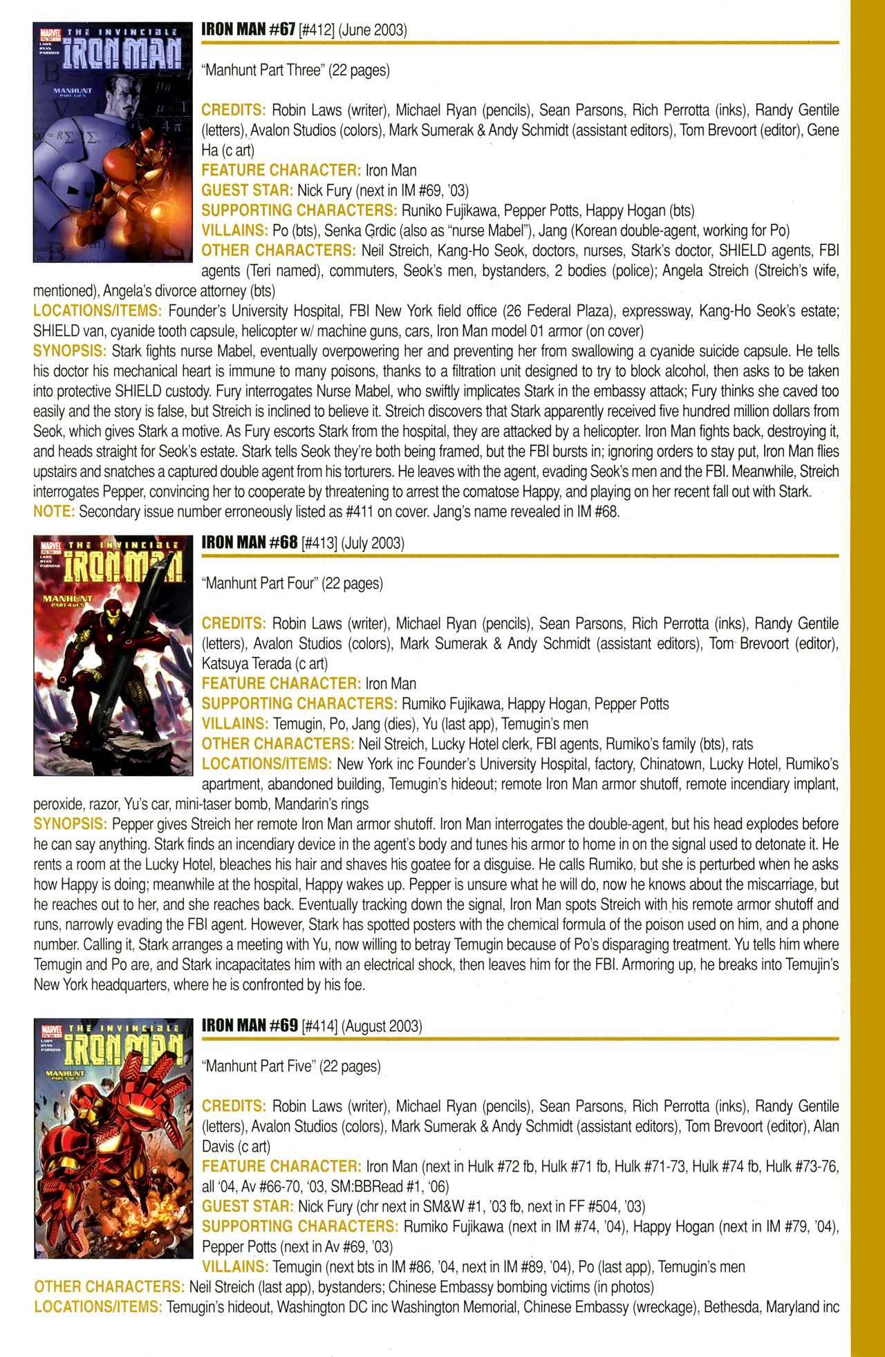 Read online Official Index to the Marvel Universe comic -  Issue #11 - 41