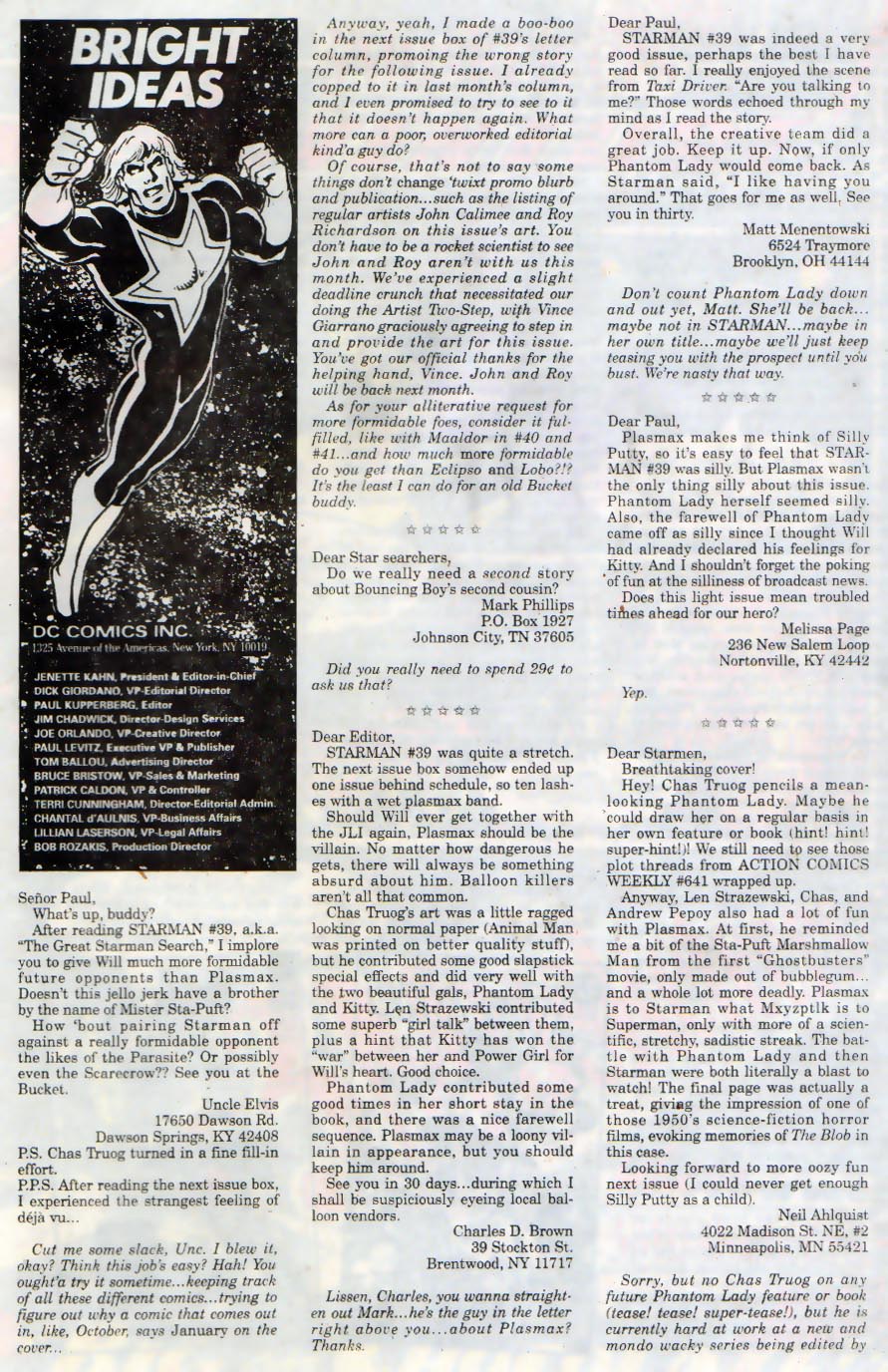 Read online Starman (1988) comic -  Issue #43 - 24