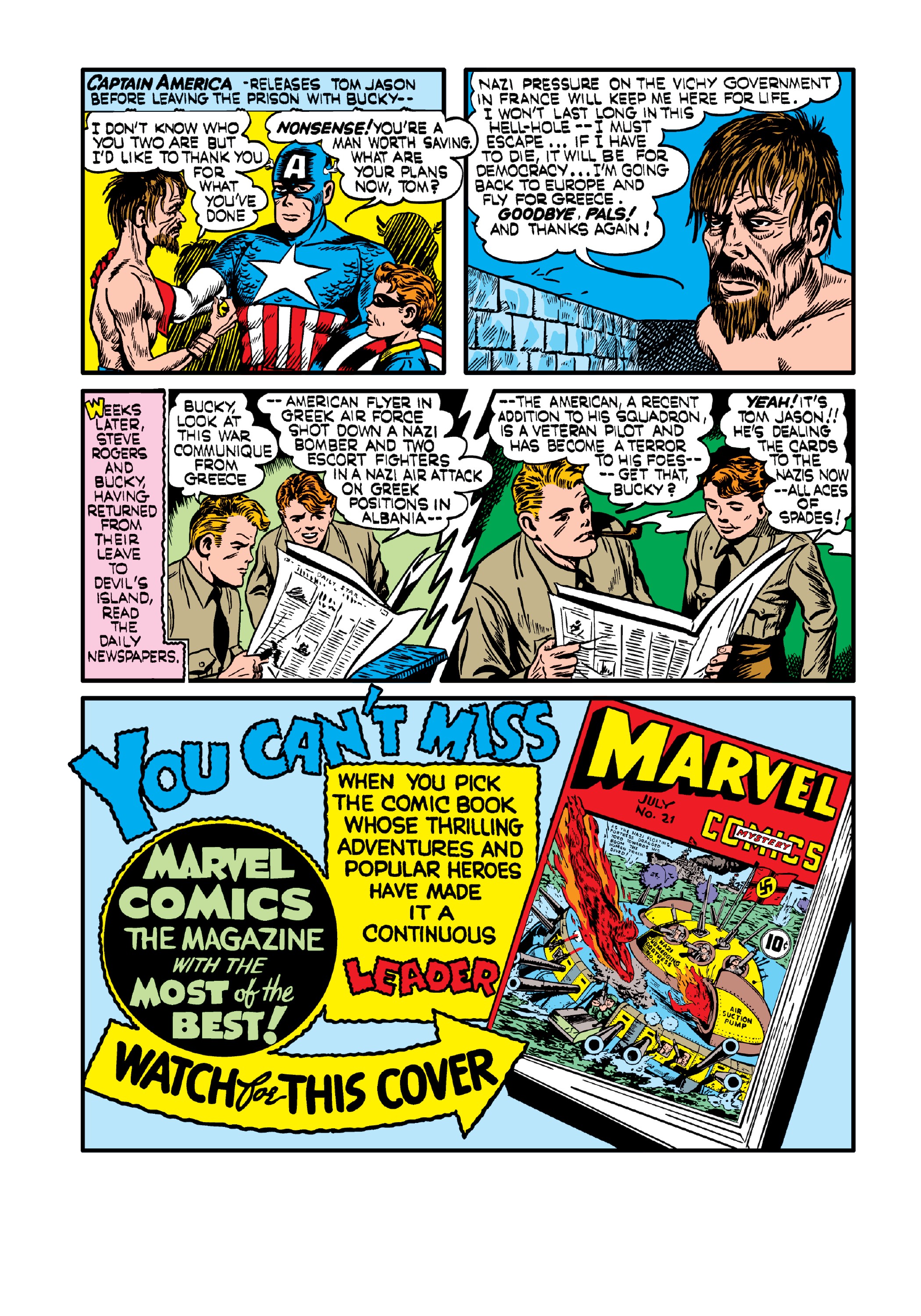 Read online Marvel Masterworks: Golden Age Captain America comic -  Issue # TPB 2 (Part 1) - 55
