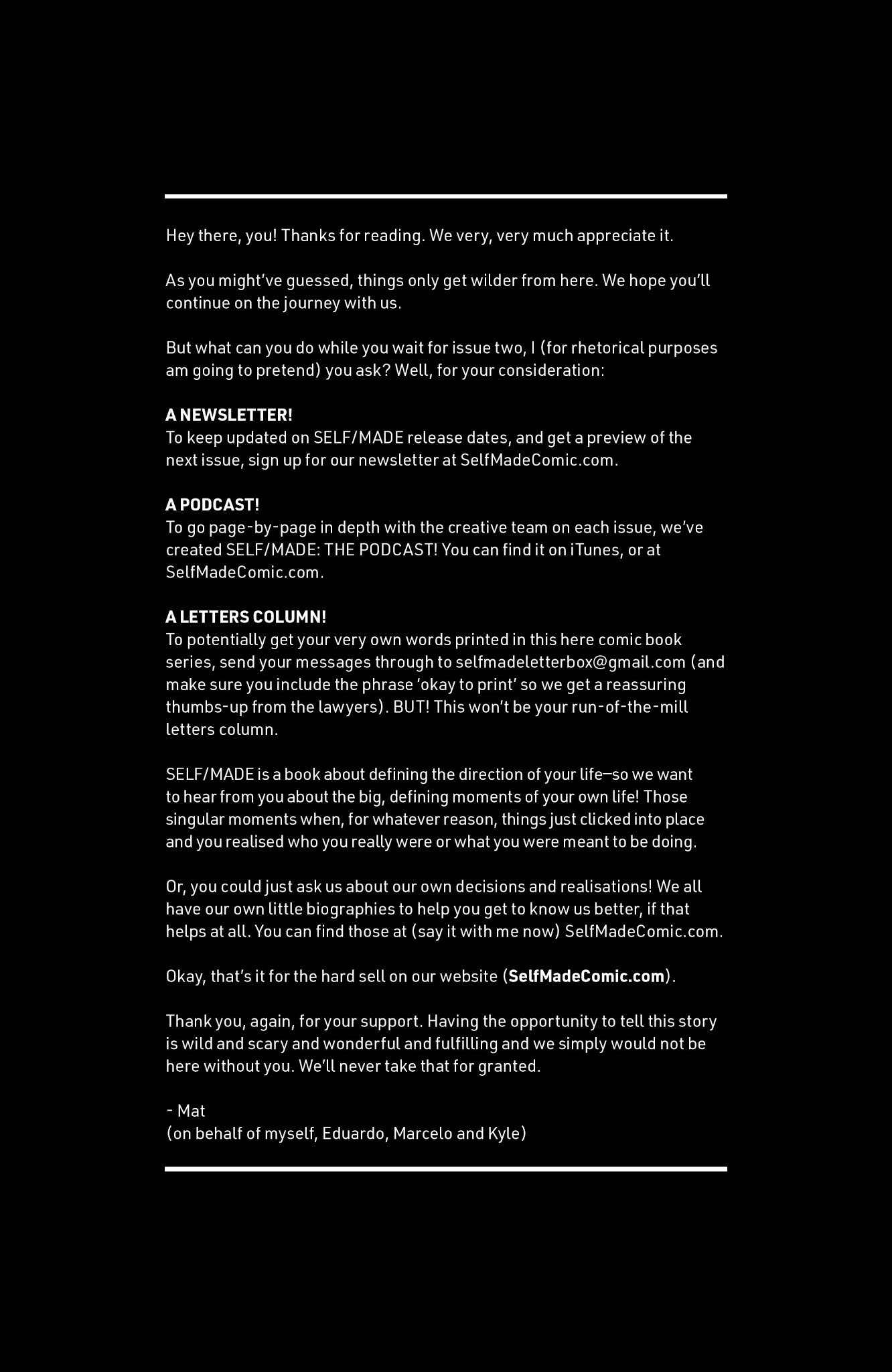 Read online Self/Made comic -  Issue #1 - 29