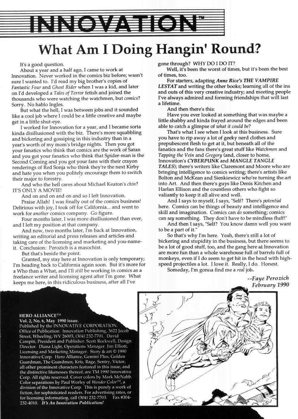 Read online Hero Alliance (1989) comic -  Issue #6 - 2