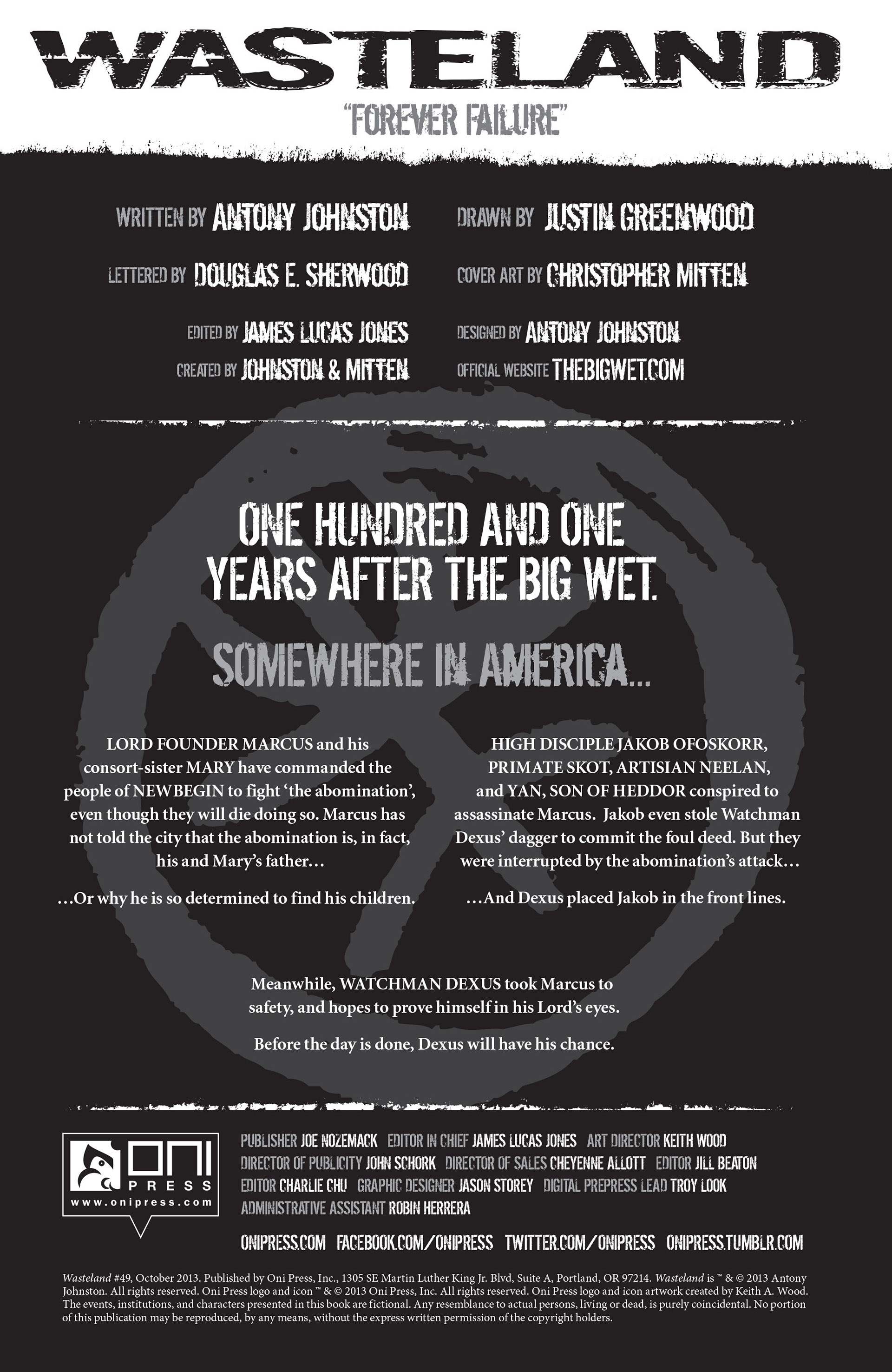 Read online Wasteland (2006) comic -  Issue #49 - 2