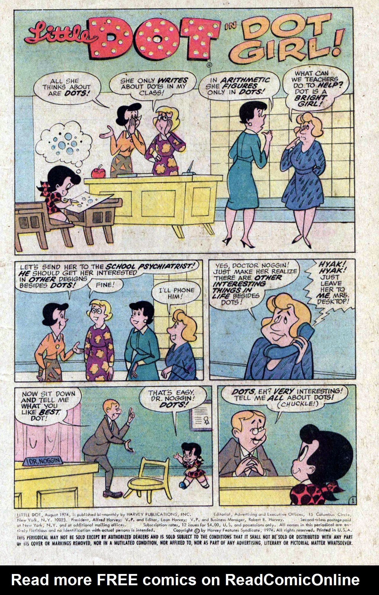 Read online Little Dot (1953) comic -  Issue #154 - 5
