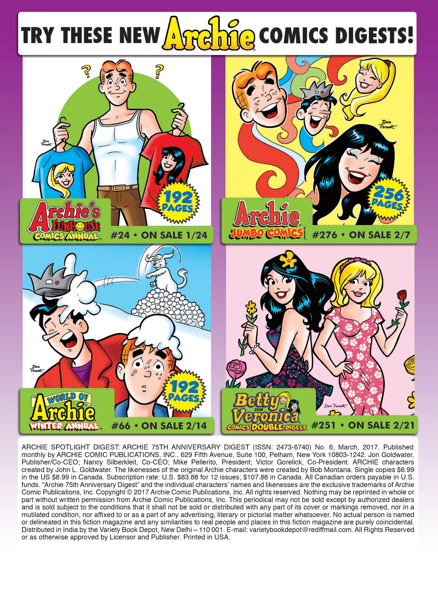 Read online Archie 75th Anniversary Digest comic -  Issue #6 - 217