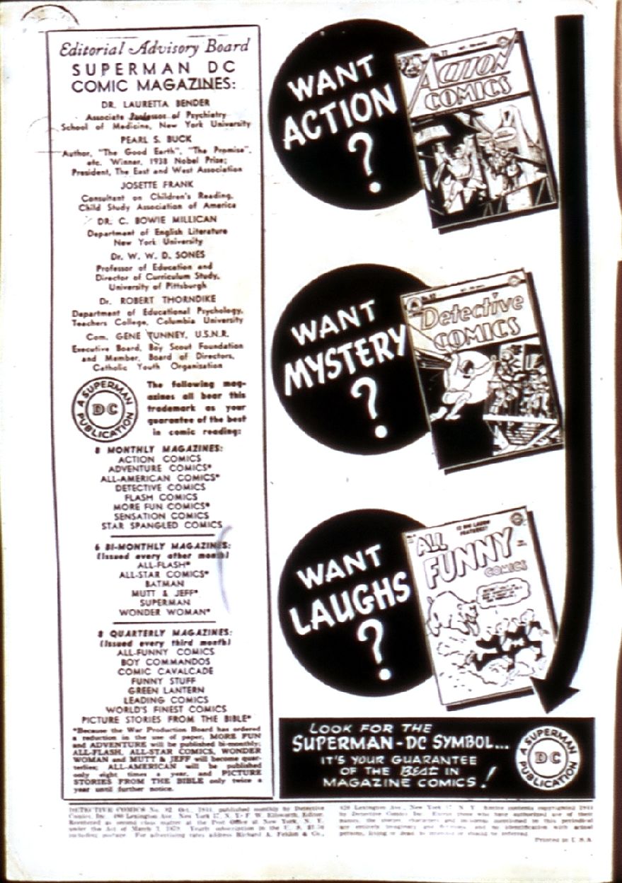 Read online Detective Comics (1937) comic -  Issue #92 - 2