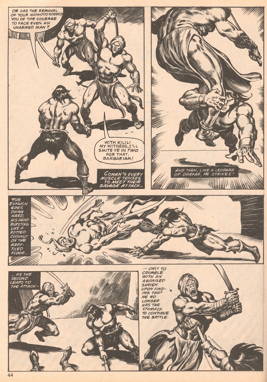 Read online The Savage Sword Of Conan comic -  Issue #62 - 44