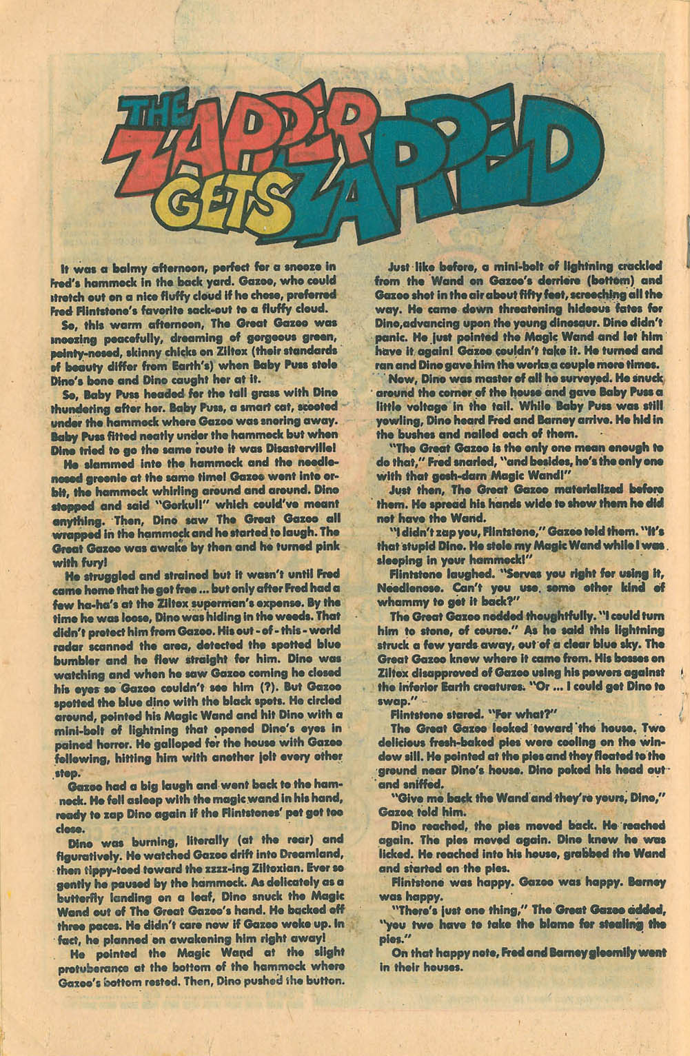 Read online Great Gazoo comic -  Issue #16 - 18