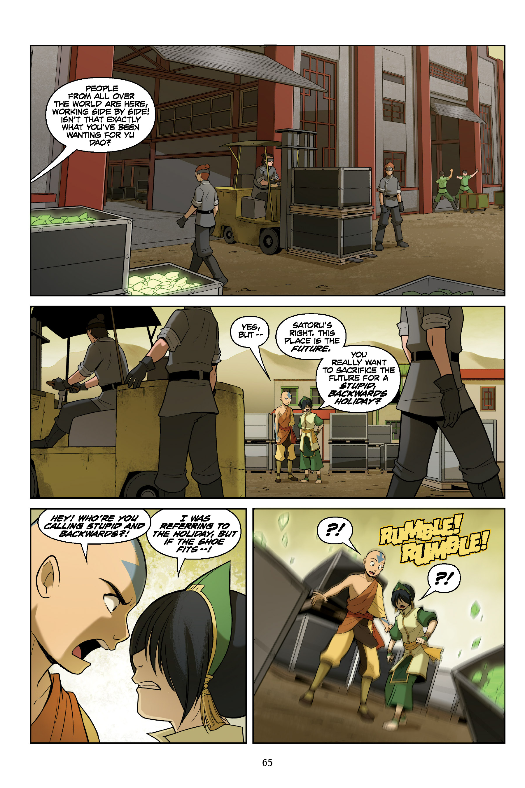 Read online Nickelodeon Avatar: The Last Airbender - The Rift comic -  Issue # _Omnibus (Part 1) - 65