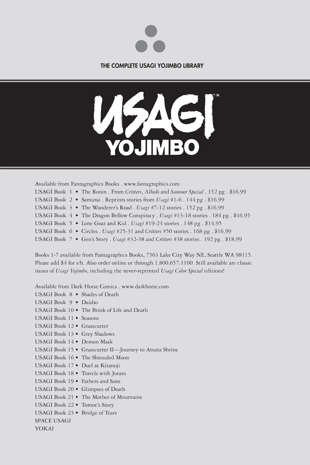 Usagi Yojimbo (1987) issue TPB 1 - Page 142