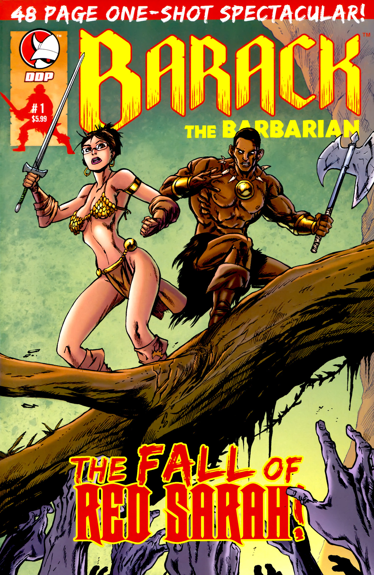 Read online Barack the Barbarian: The Fall of Red Sarah! comic -  Issue # Full - 1
