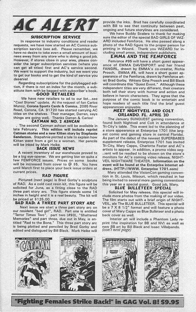 Read online Femforce comic -  Issue #91 - 31