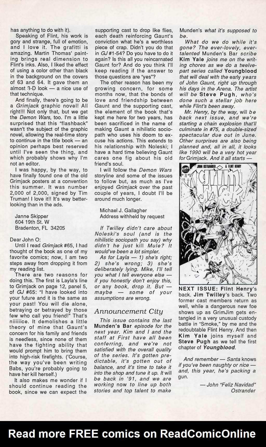 Read online Grimjack comic -  Issue #69 - 32