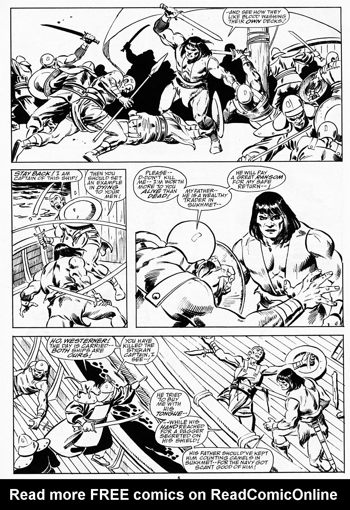 Read online The Savage Sword Of Conan comic -  Issue #191 - 7