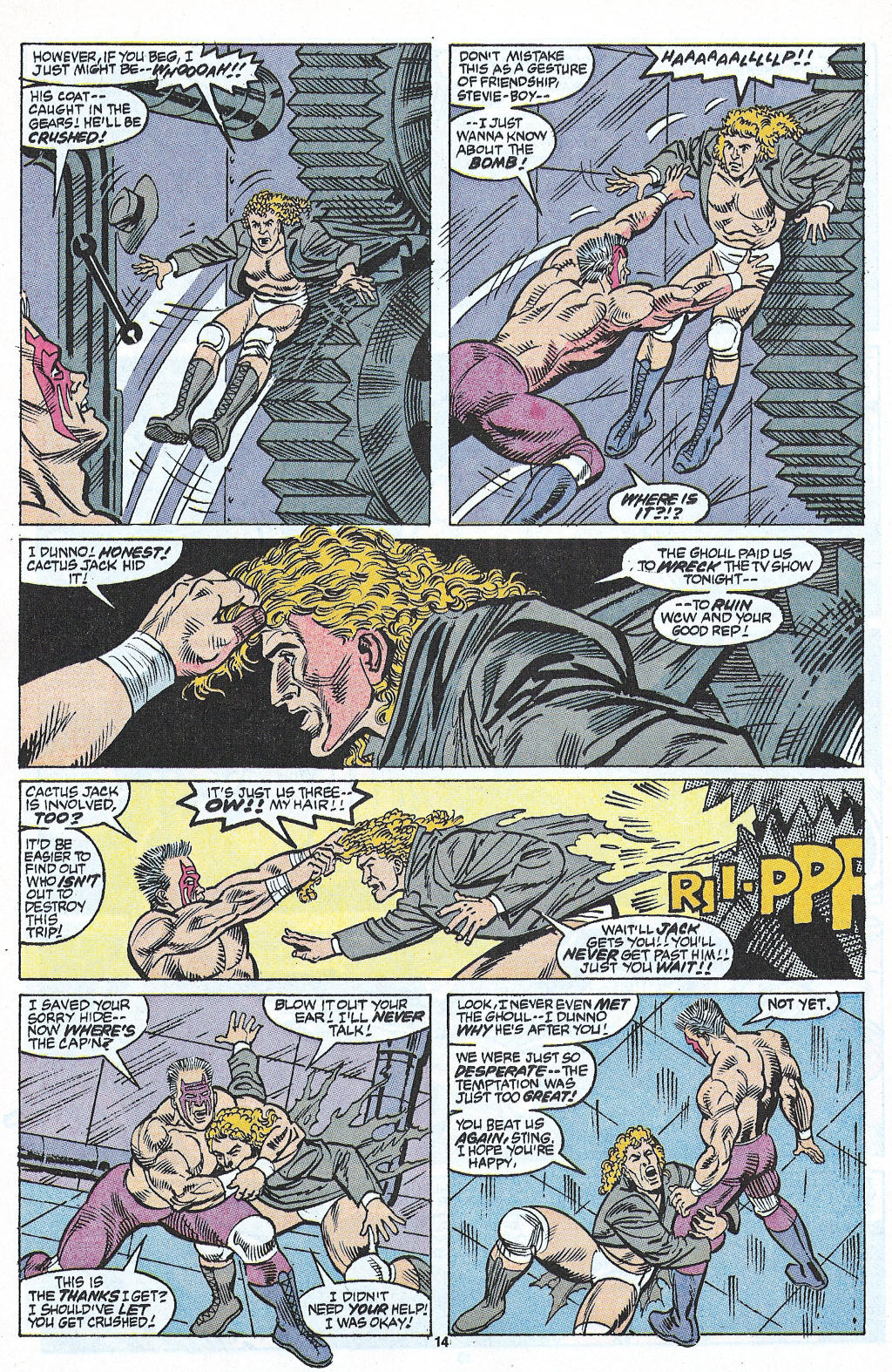 Read online WCW World Championship Wrestling comic -  Issue #3 - 16