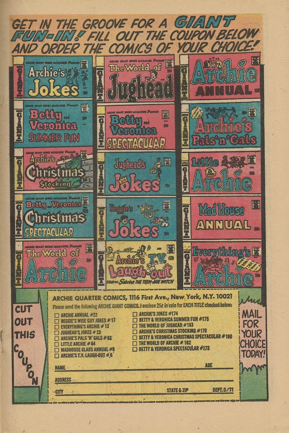 Read online Reggie and Me (1966) comic -  Issue #47 - 19