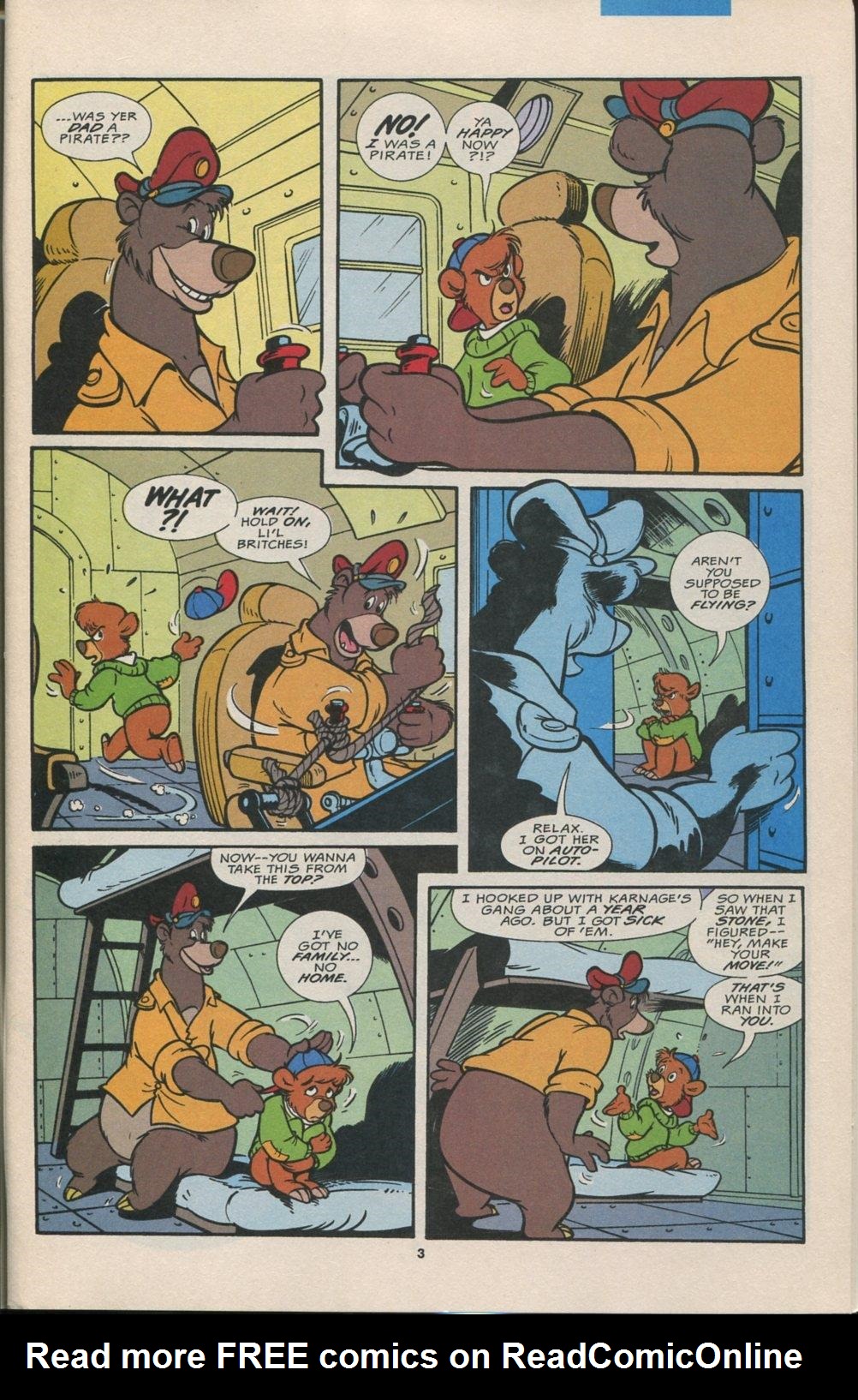 Read online Disney's Tale Spin Limited Series: ''Take Off'' comic -  Issue #3 - 4