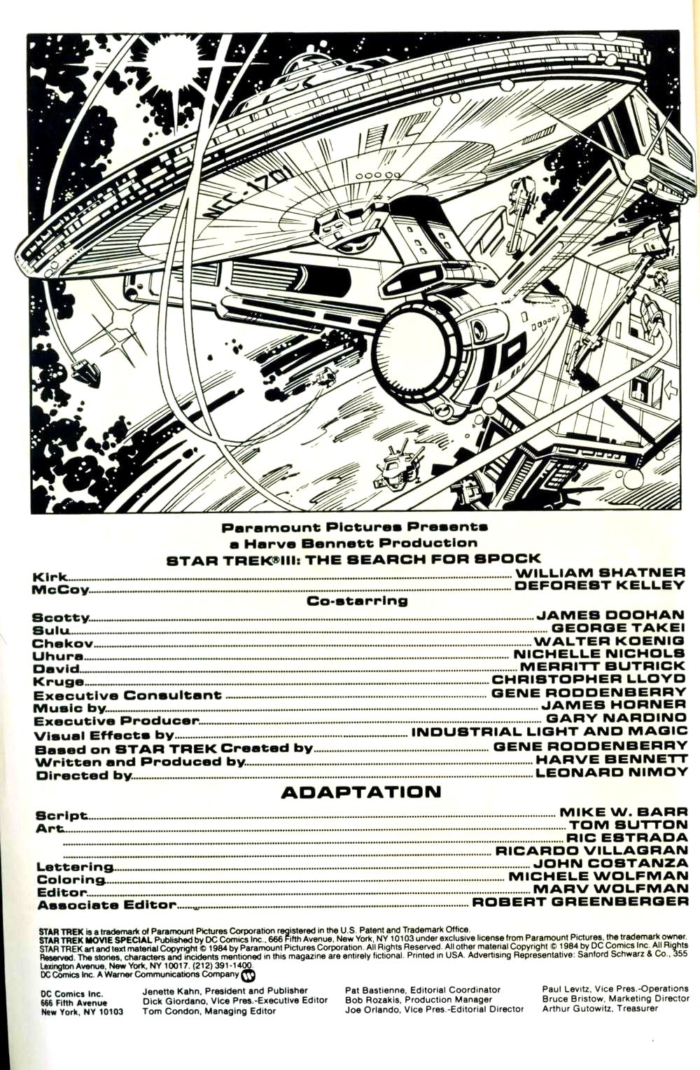 Read online Star Trek III: The Search for Spock comic -  Issue # Full - 2