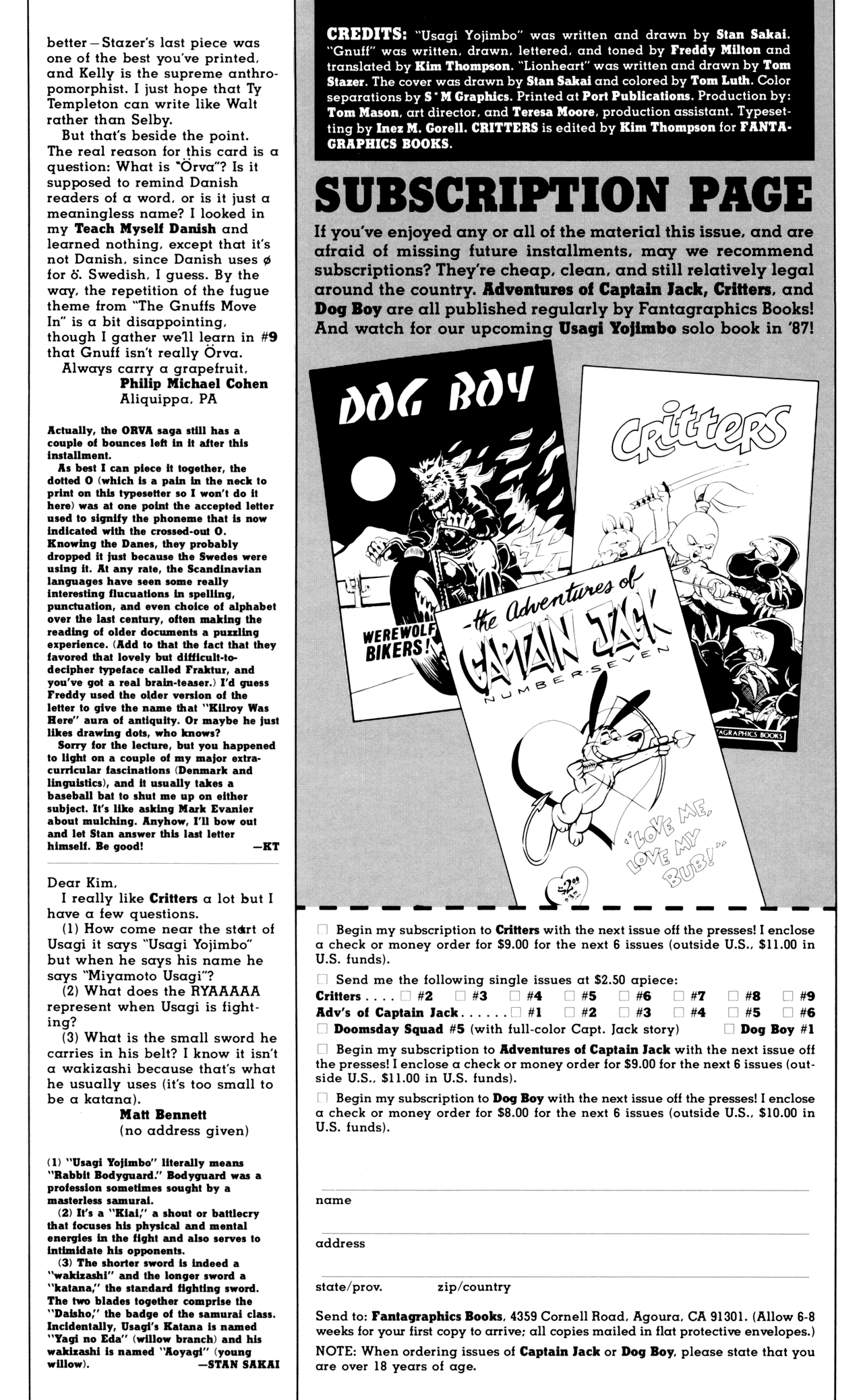 Read online Critters comic -  Issue #10 - 35