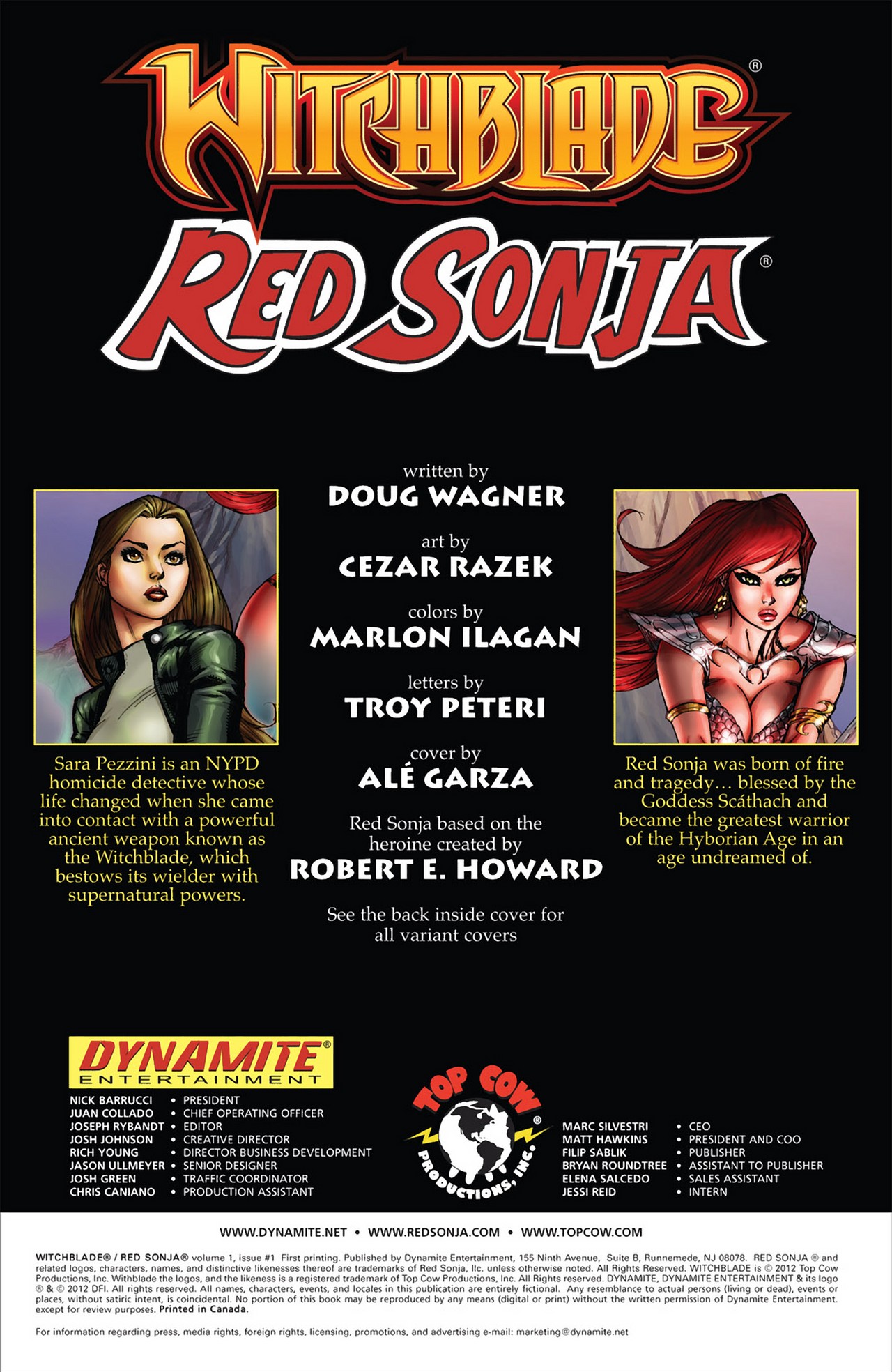 Read online Witchblade/Red Sonja comic -  Issue #1 - 2