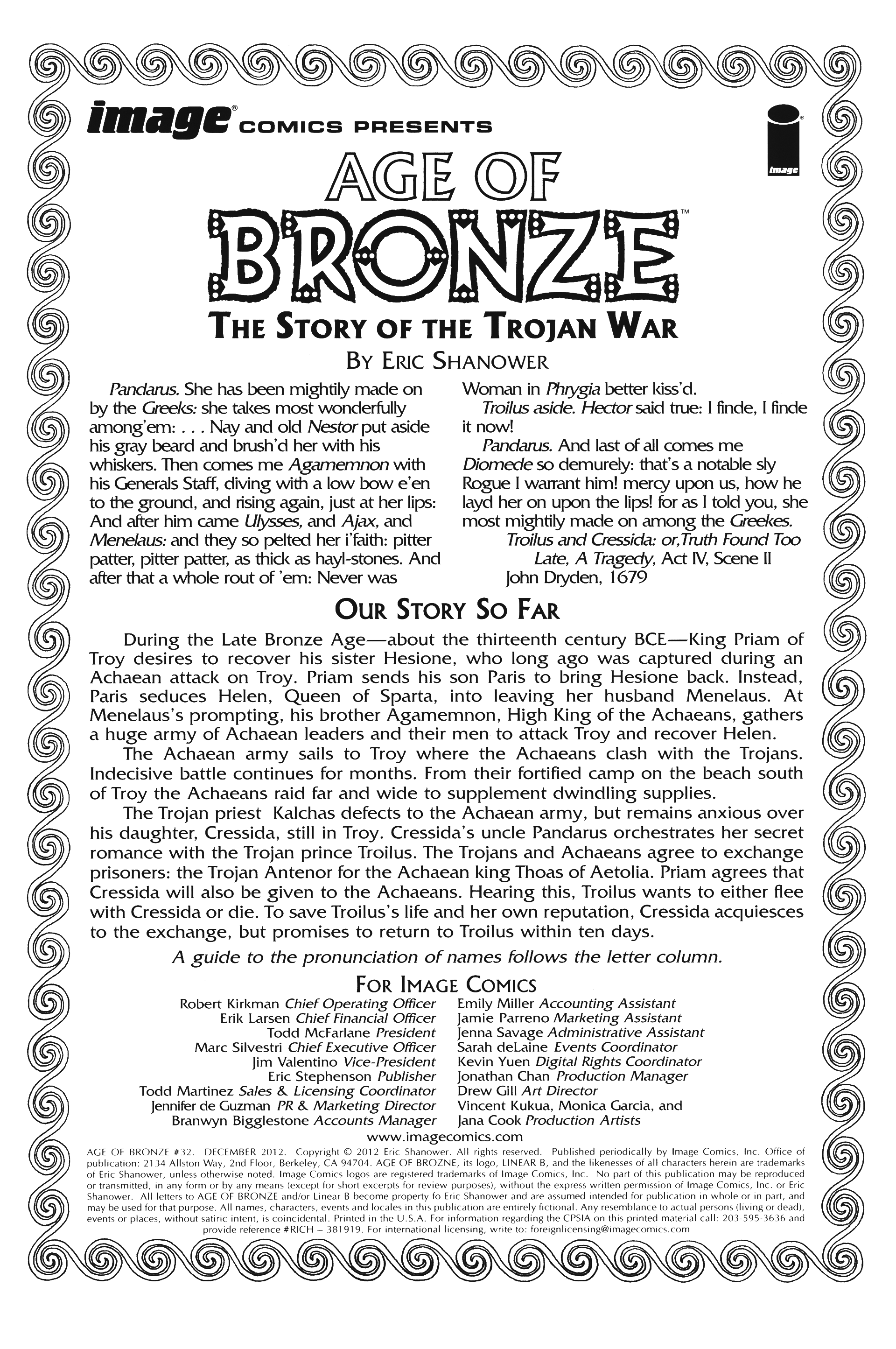 Read online Age of Bronze comic -  Issue #32 - 2
