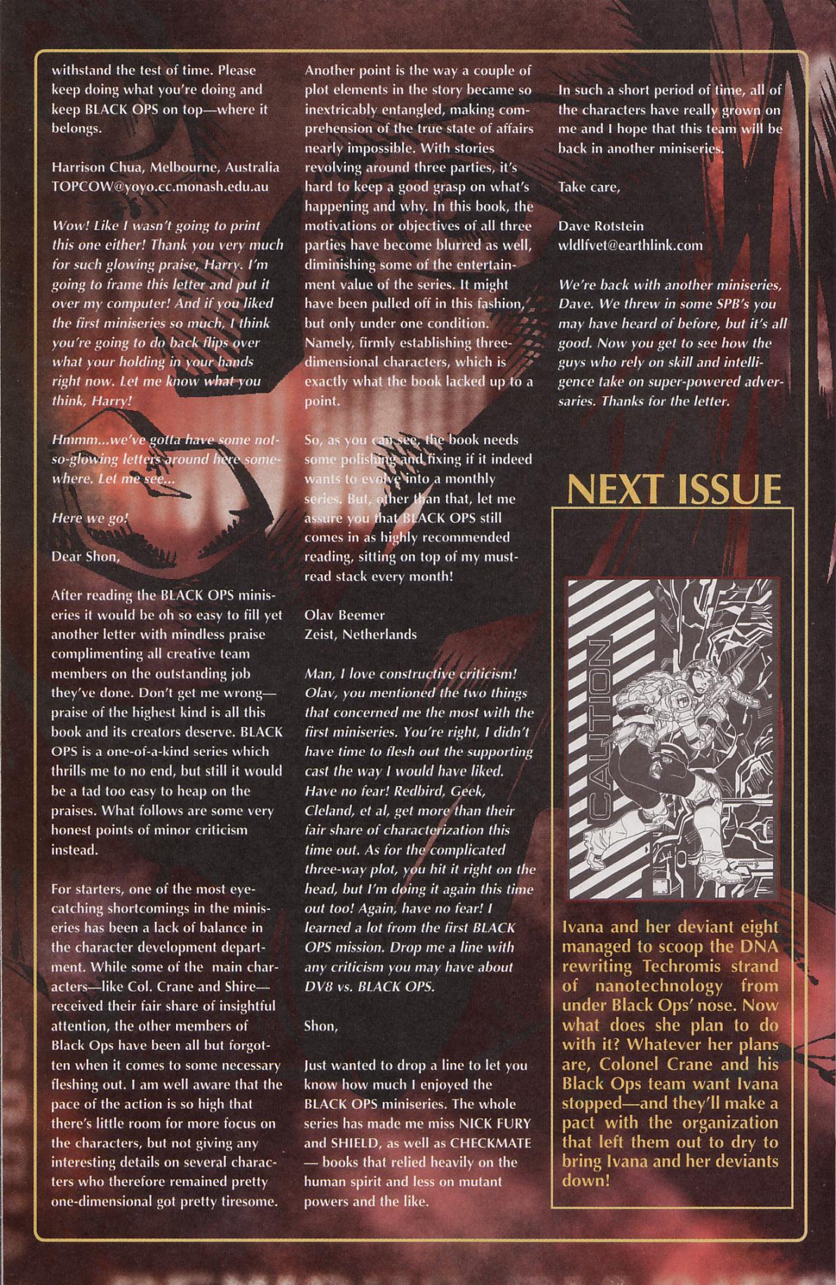 Read online DV8 vs. Black Ops comic -  Issue #1 - 24