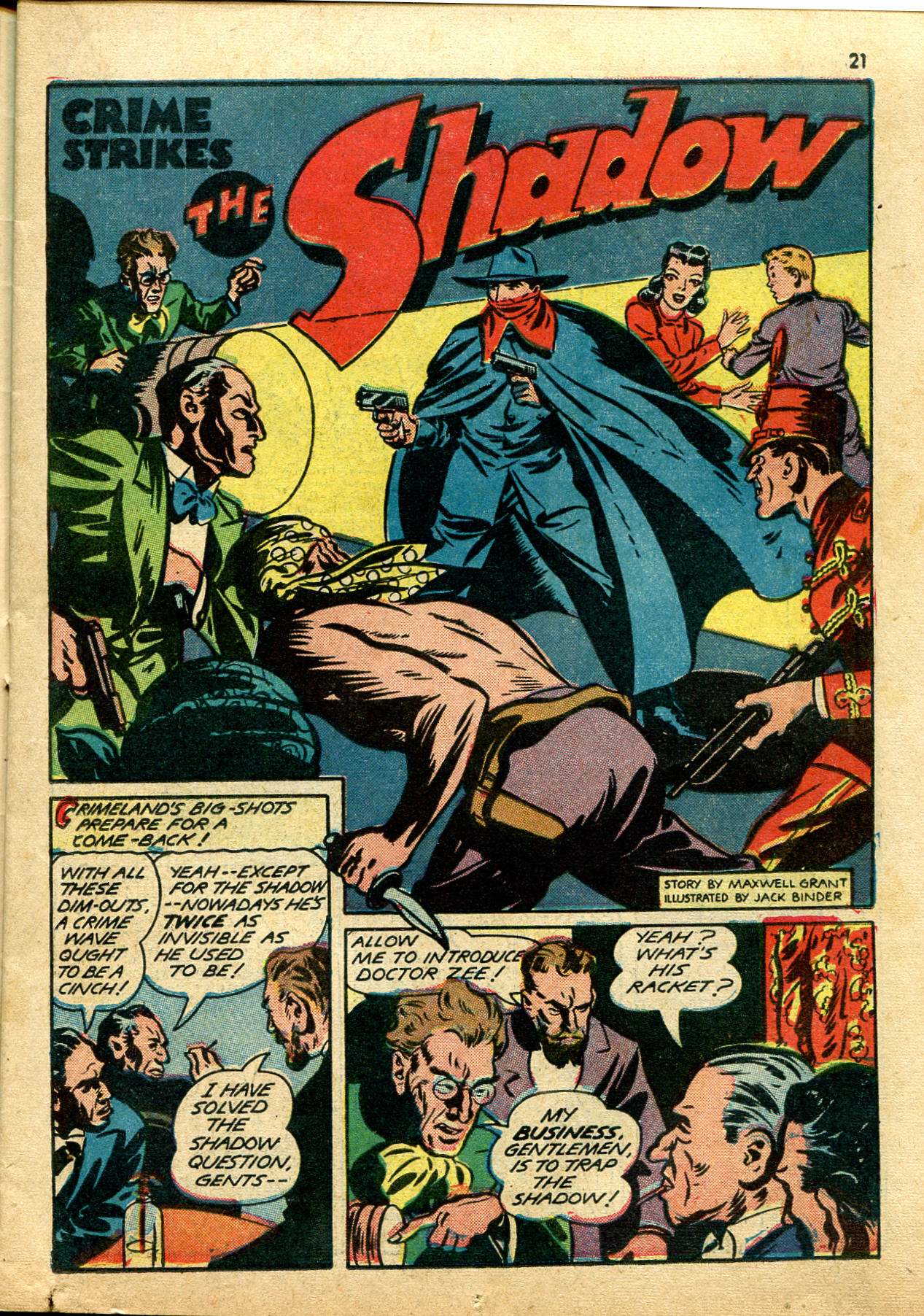 Read online Shadow Comics comic -  Issue #27 - 22