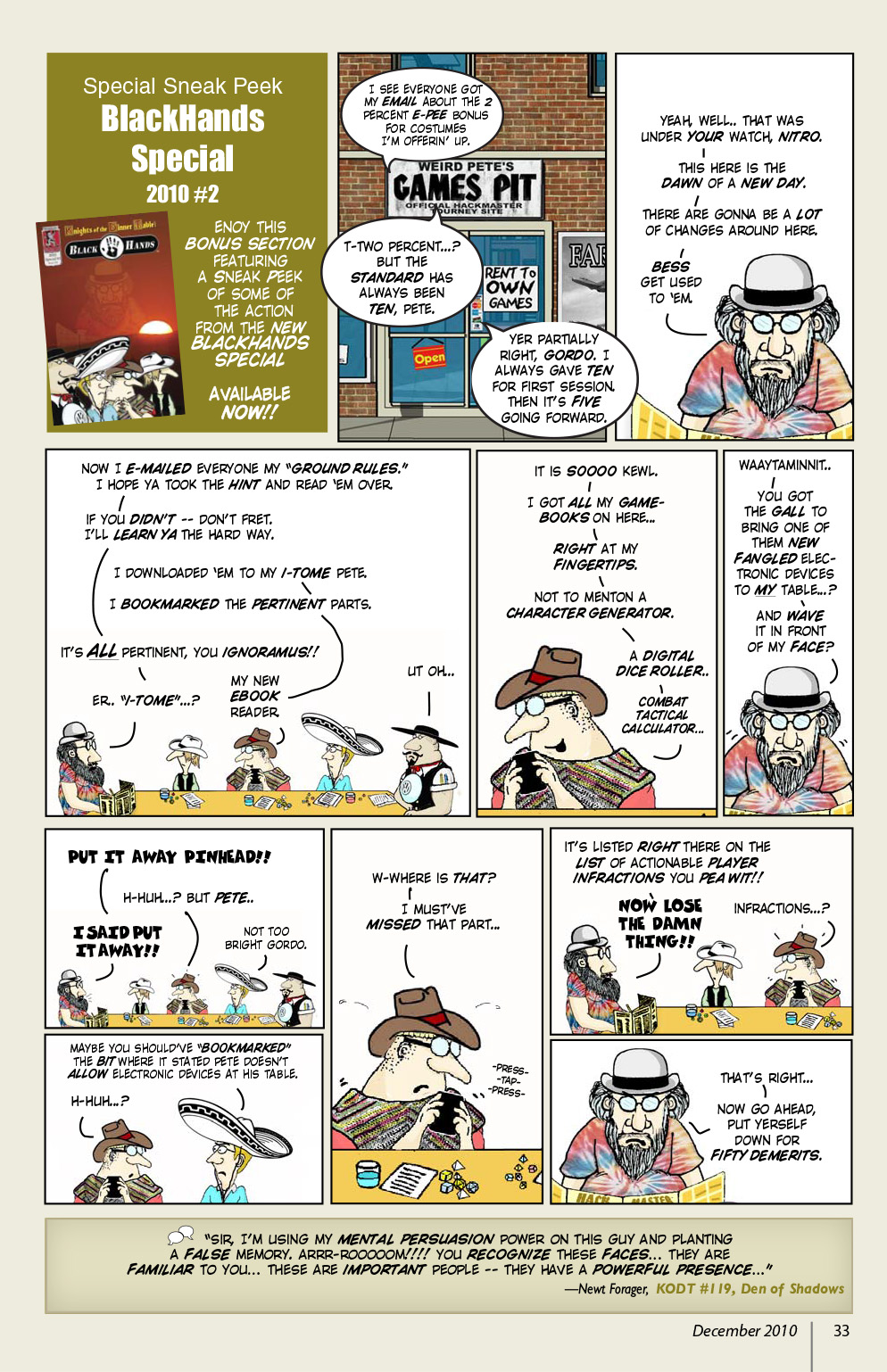 Read online Knights of the Dinner Table comic -  Issue #170 - 35