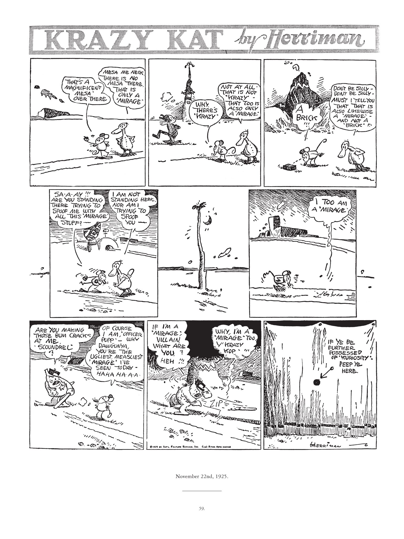 Read online Krazy & Ignatz comic -  Issue # TPB 4 - 60