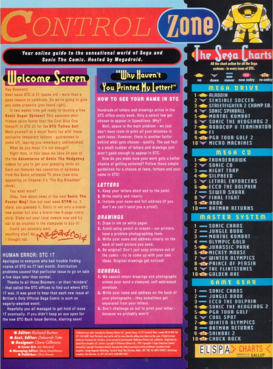 Read online Sonic the Comic comic -  Issue #20 - 2