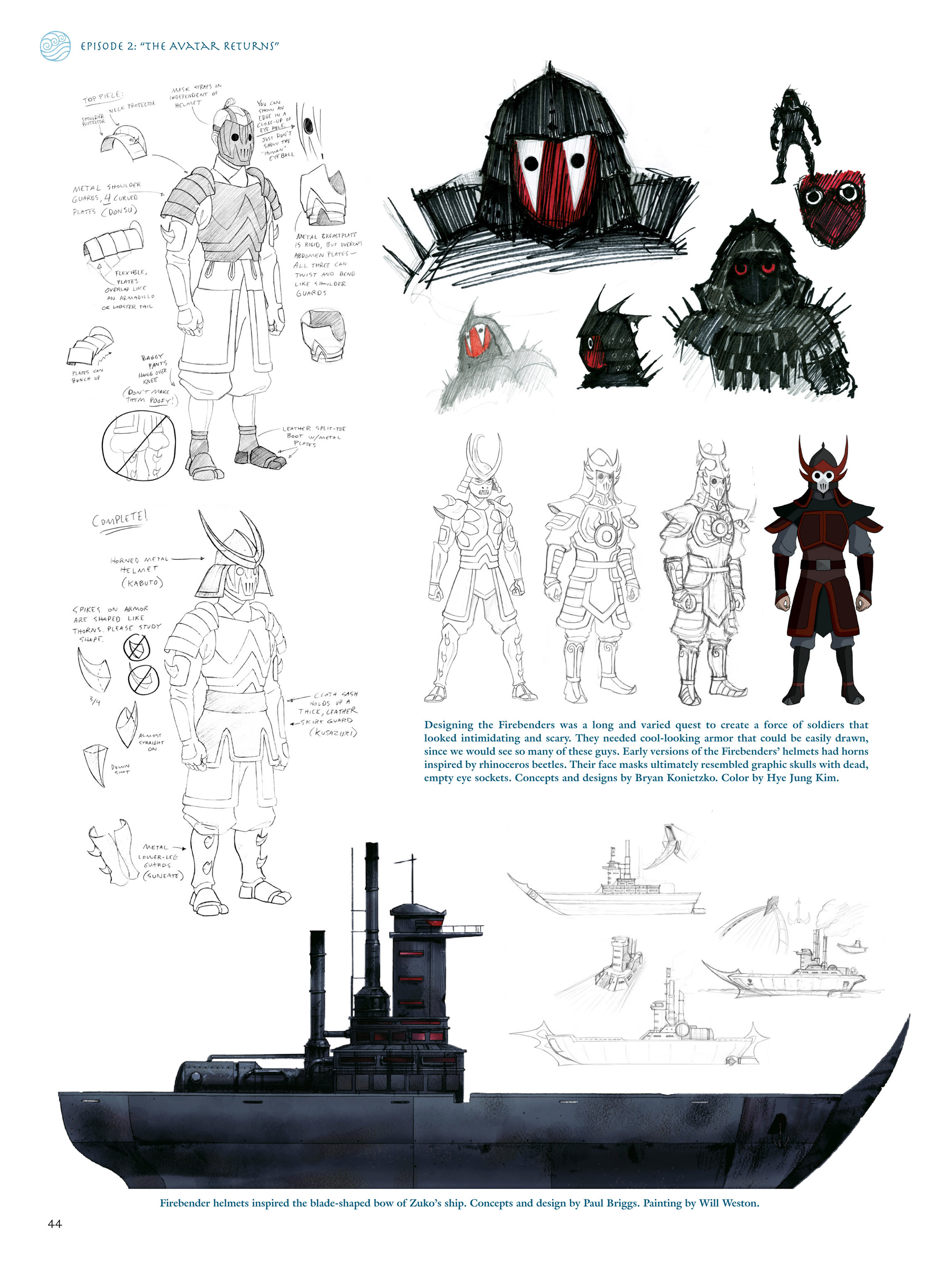 Read online Avatar: The Last Airbender - The Art of the Animated Series comic -  Issue # TPB (Part 1) - 45