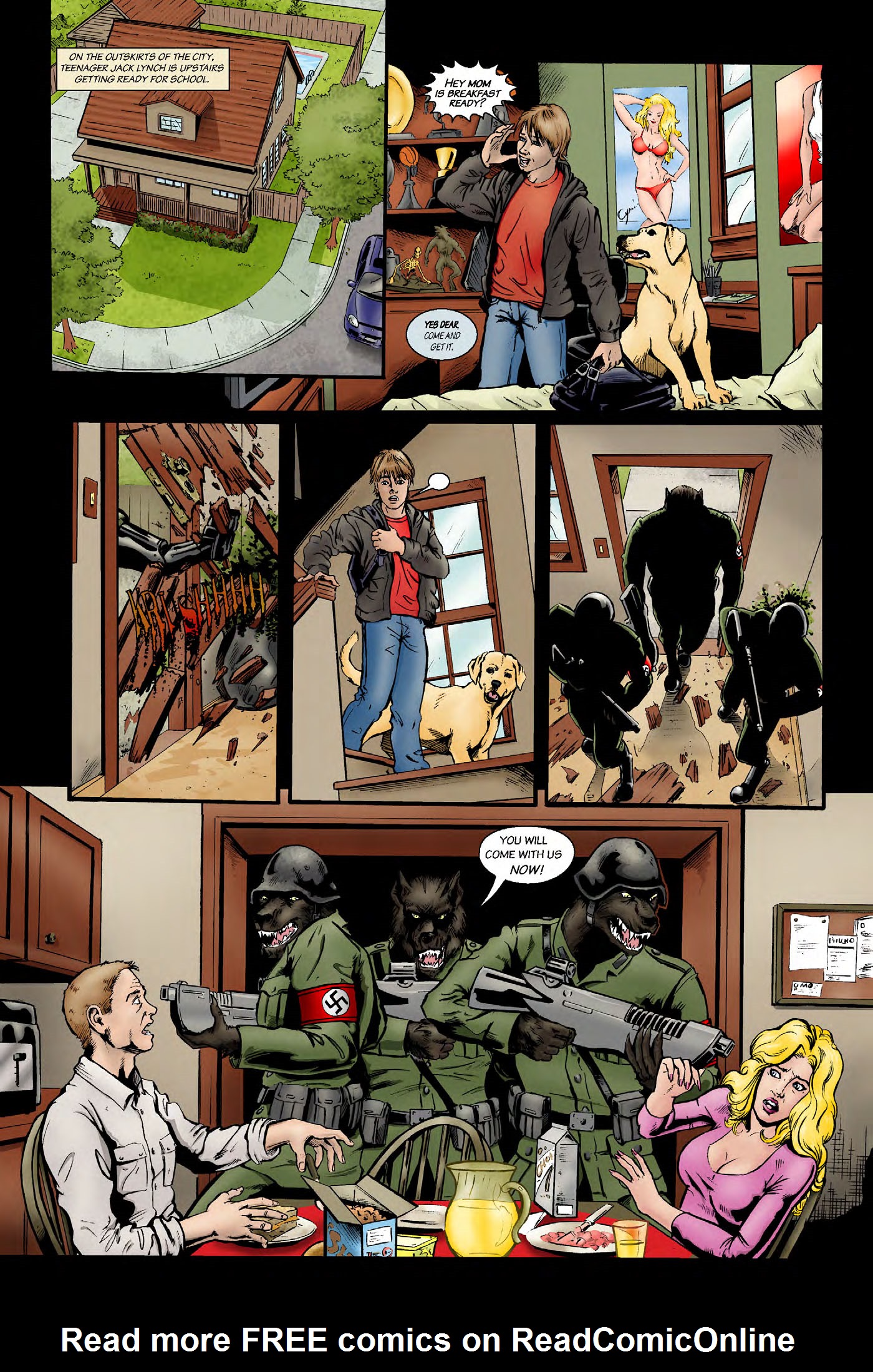 Read online Nazi Werewolves from Outer Space comic -  Issue #1 - 5