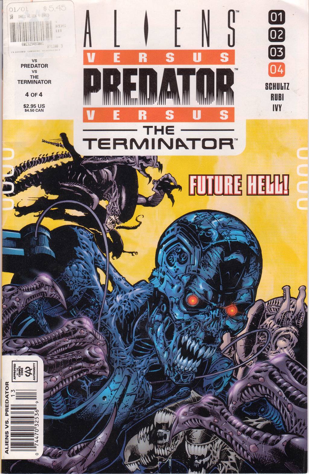 Read online Aliens vs. Predator vs. The Terminator comic -  Issue #4 - 1