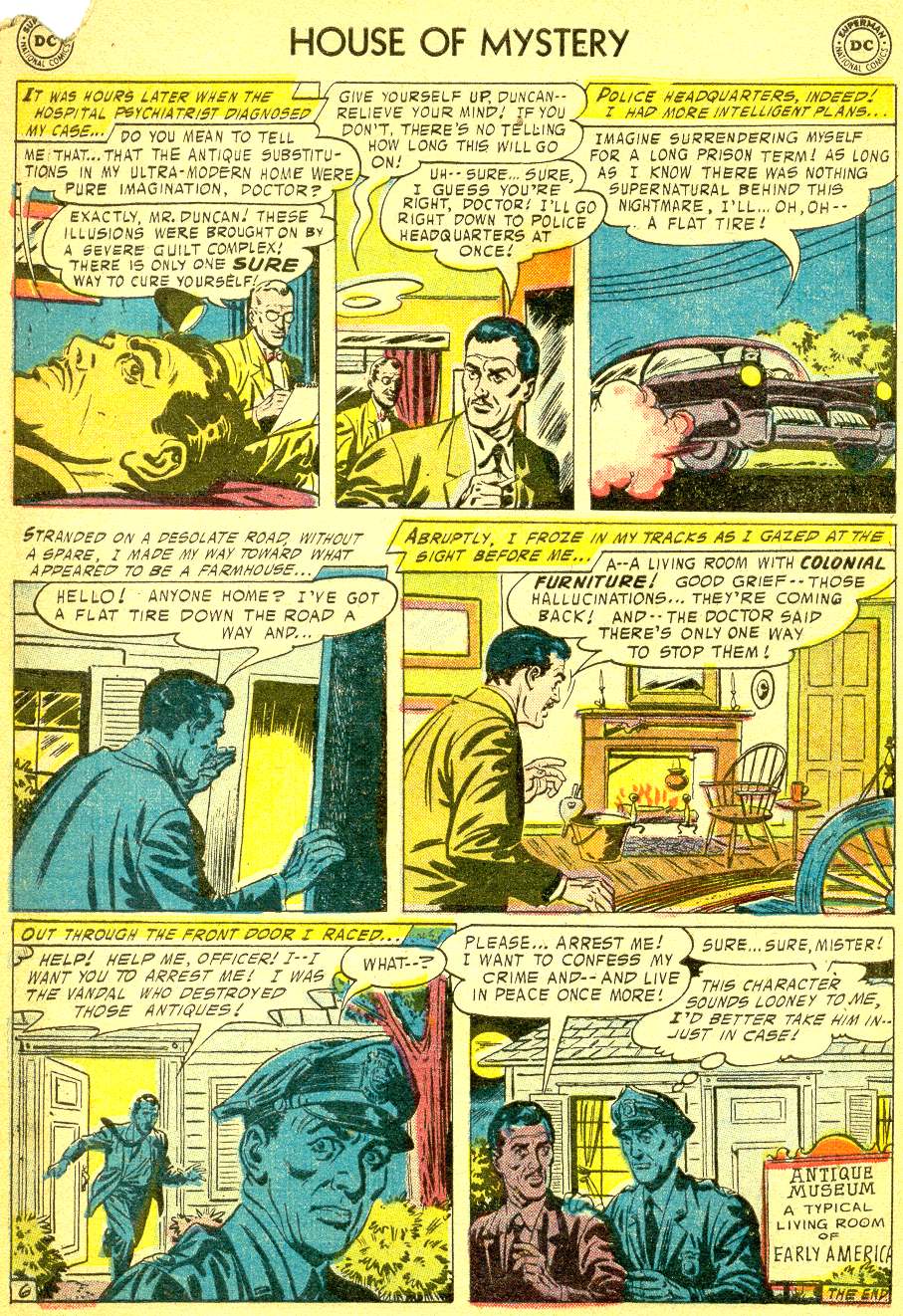 Read online House of Mystery (1951) comic -  Issue #55 - 8